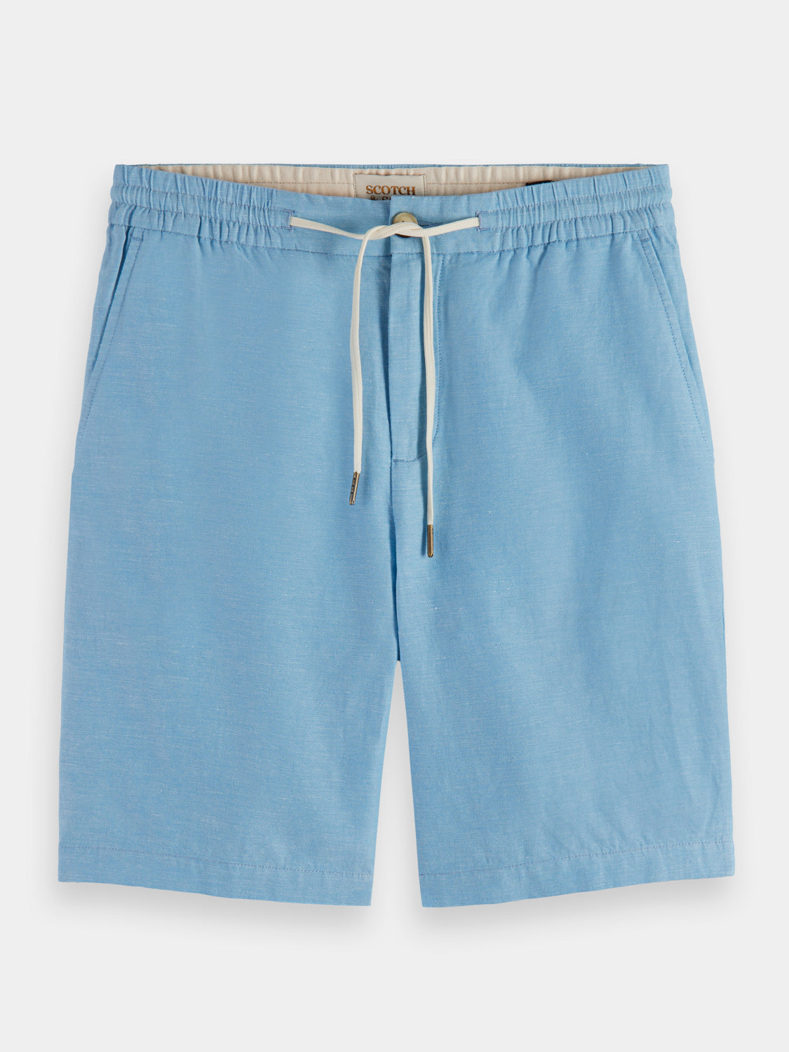 Fave cotton-linen twill shorts - Scotch & Soda AU