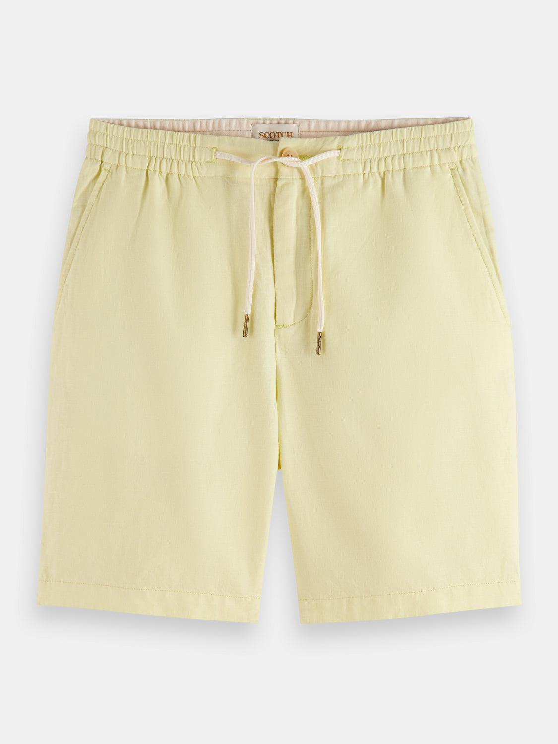 Fave cotton-linen twill shorts - Scotch & Soda AU