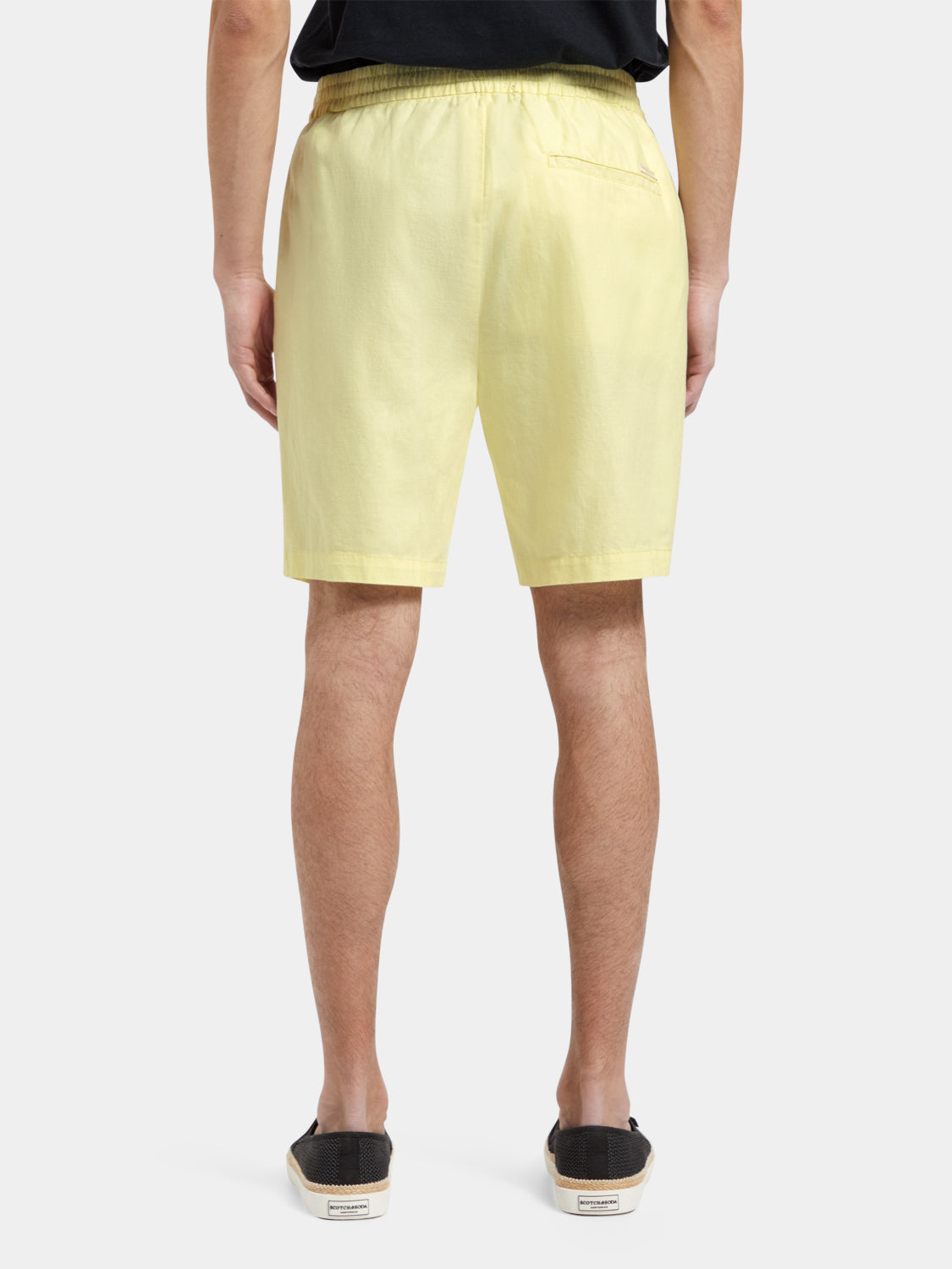 Fave cotton-linen twill shorts - Scotch & Soda AU