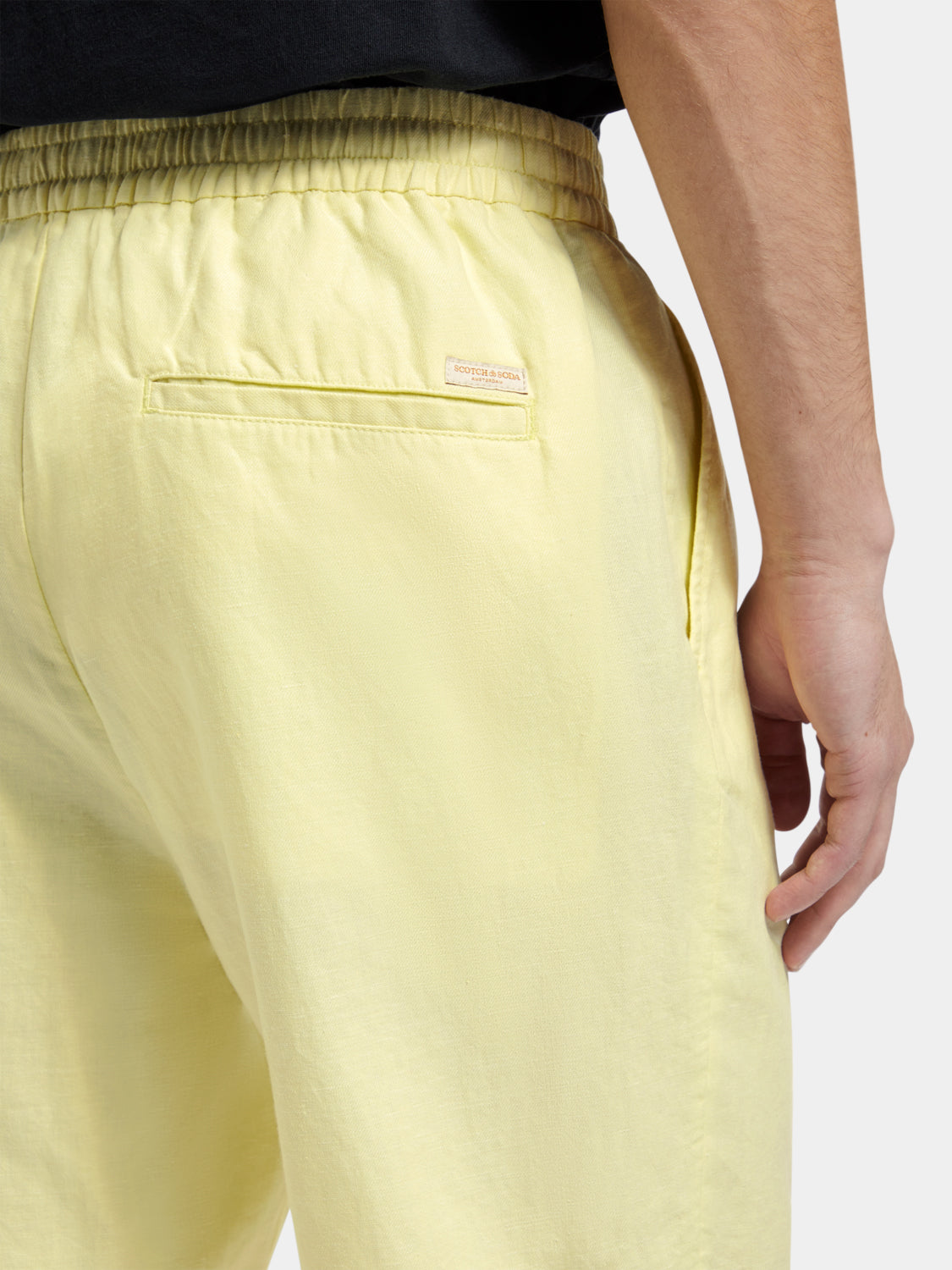 Fave cotton-linen twill shorts - Scotch & Soda AU