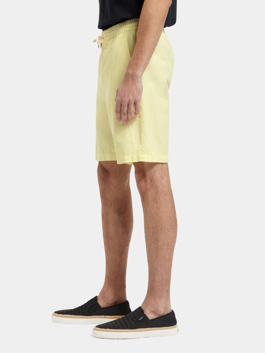 Fave cotton-linen twill shorts - Scotch & Soda AU