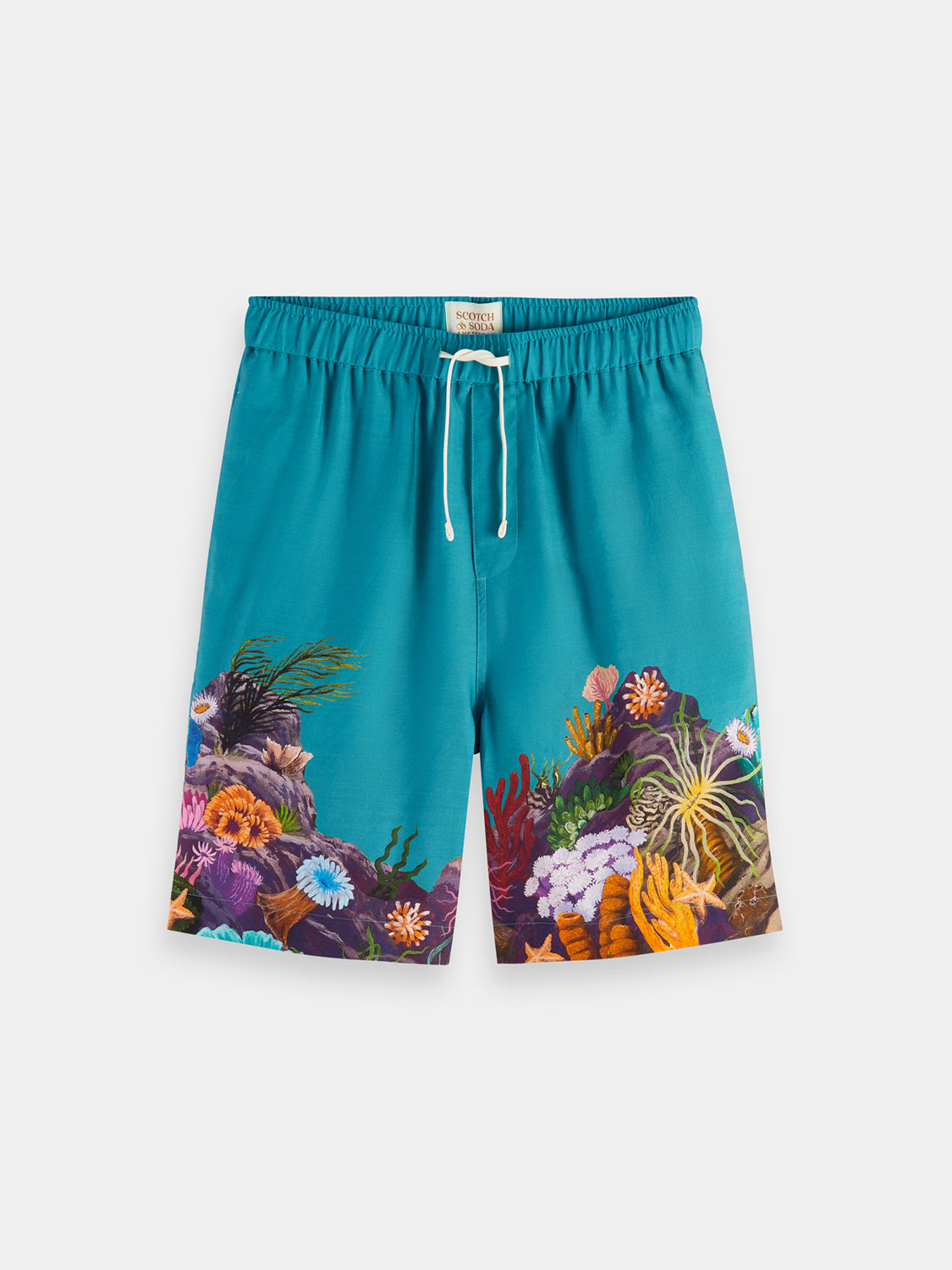 Placement print shorts