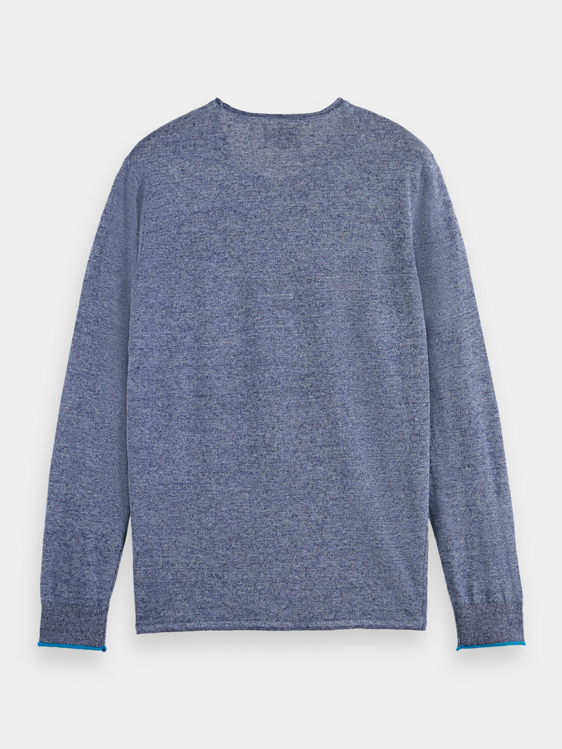 Linen-cotton crewneck pullover - Scotch & Soda AU