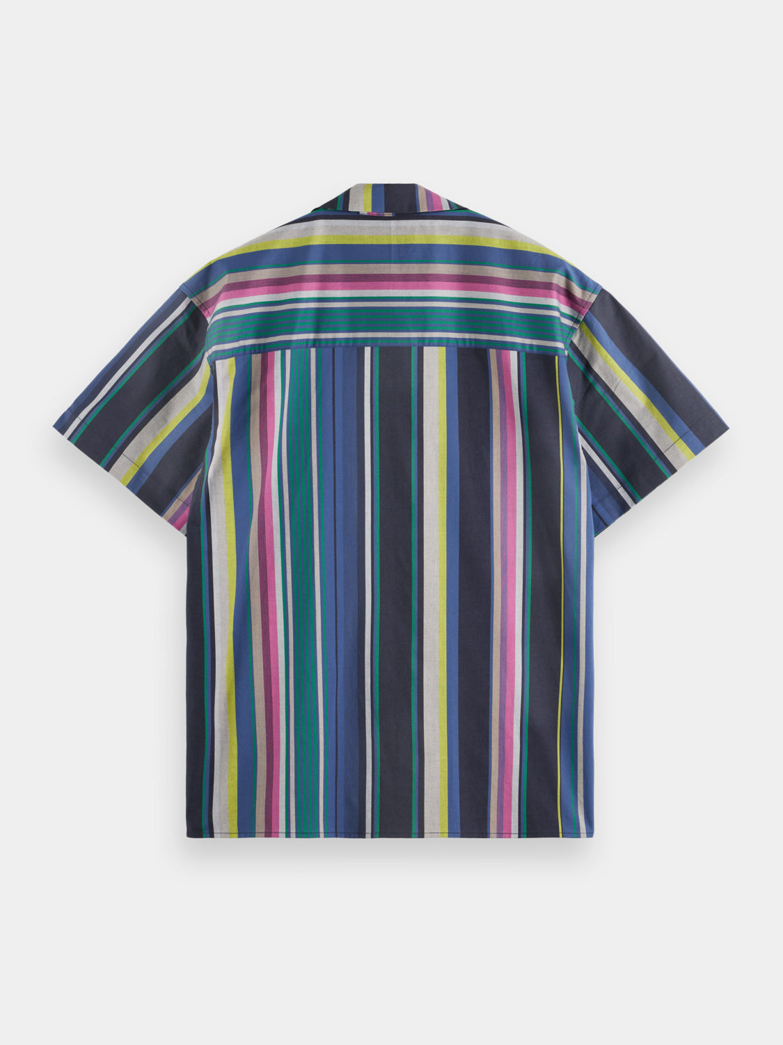 Multicolour striped poplin Hawaii shirt - Scotch & Soda AU