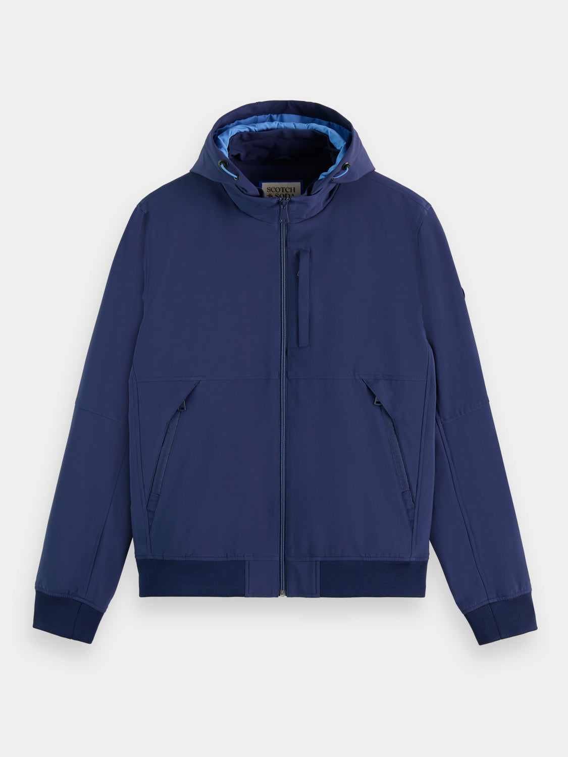 Classic hooded soft-shell jacket - Scotch & Soda AU