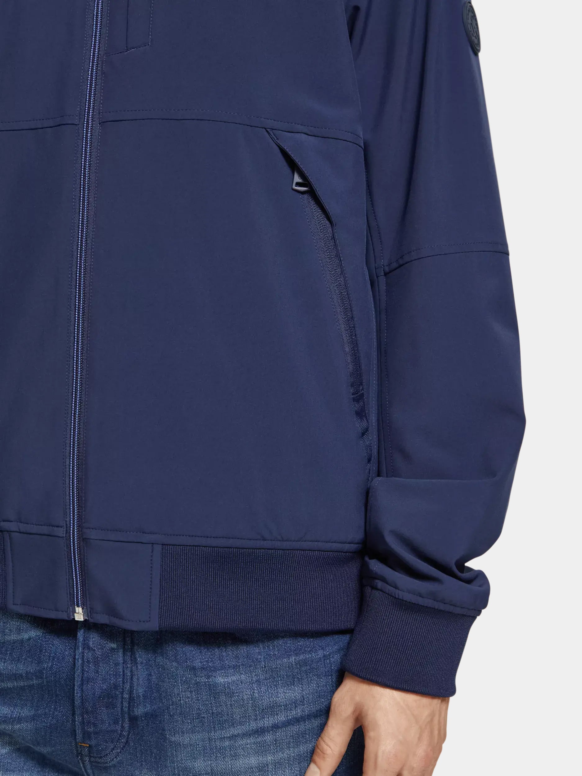 Classic hooded soft-shell jacket - Scotch & Soda AU