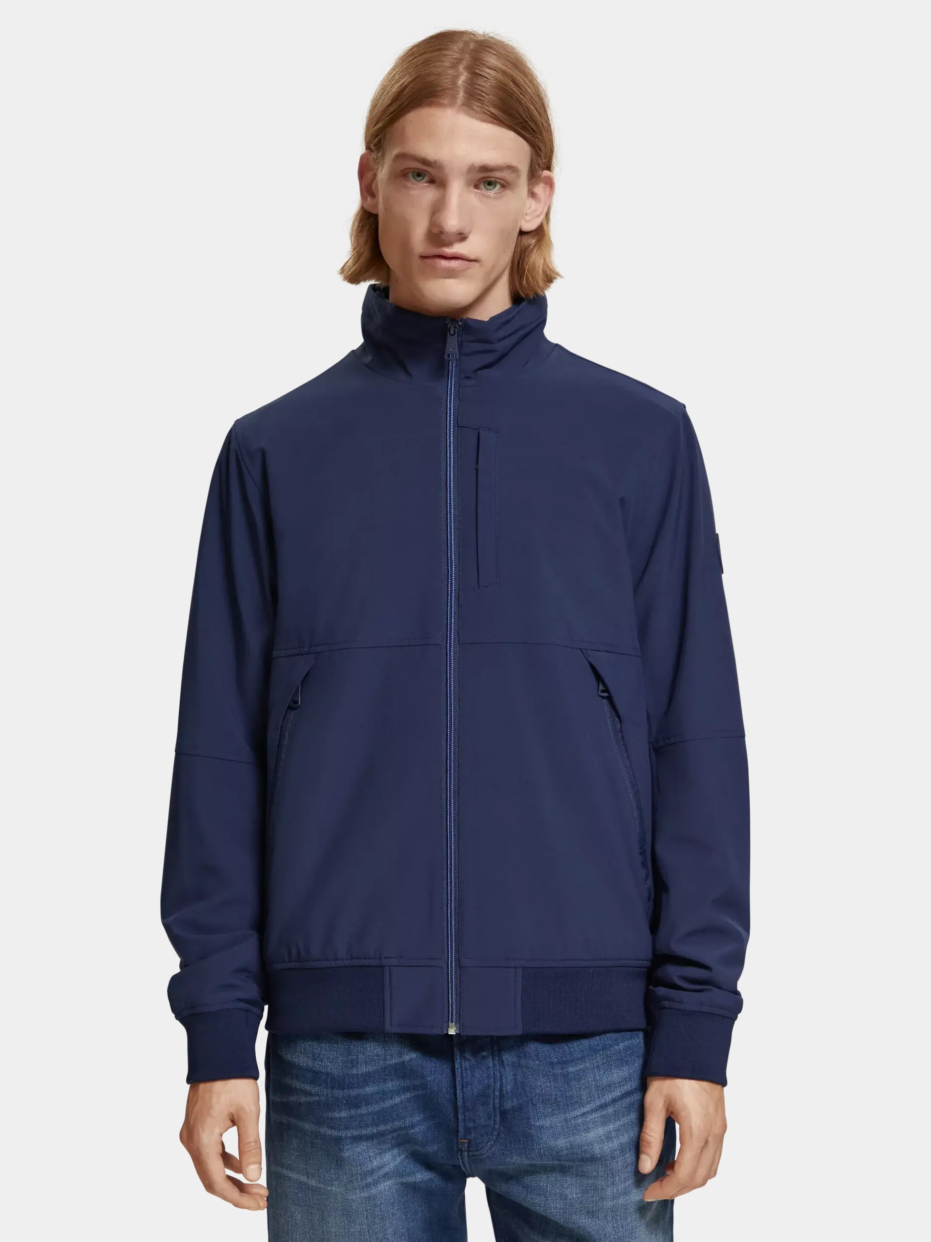 Classic hooded soft-shell jacket - Scotch & Soda AU