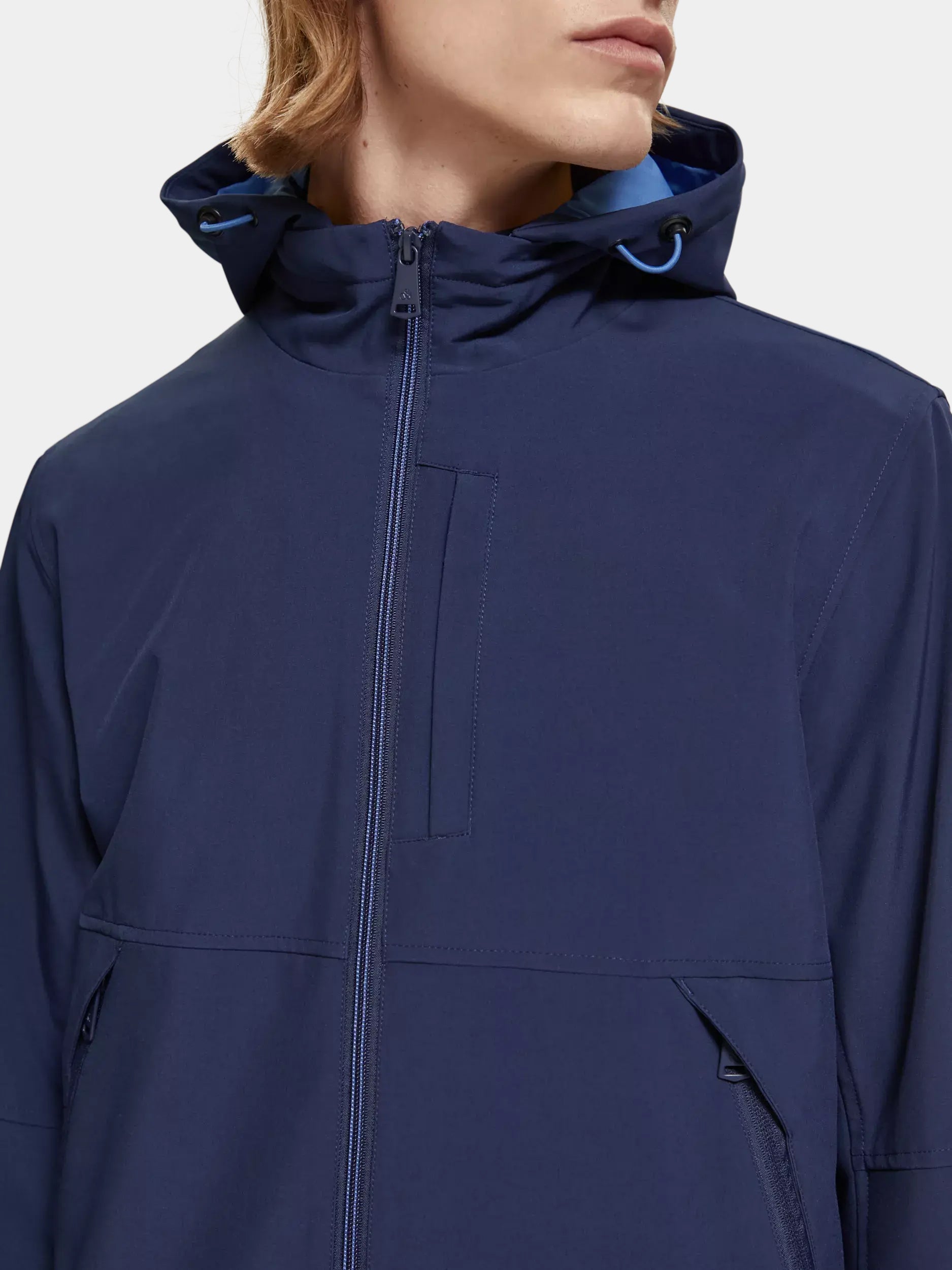 Classic hooded soft-shell jacket - Scotch & Soda AU