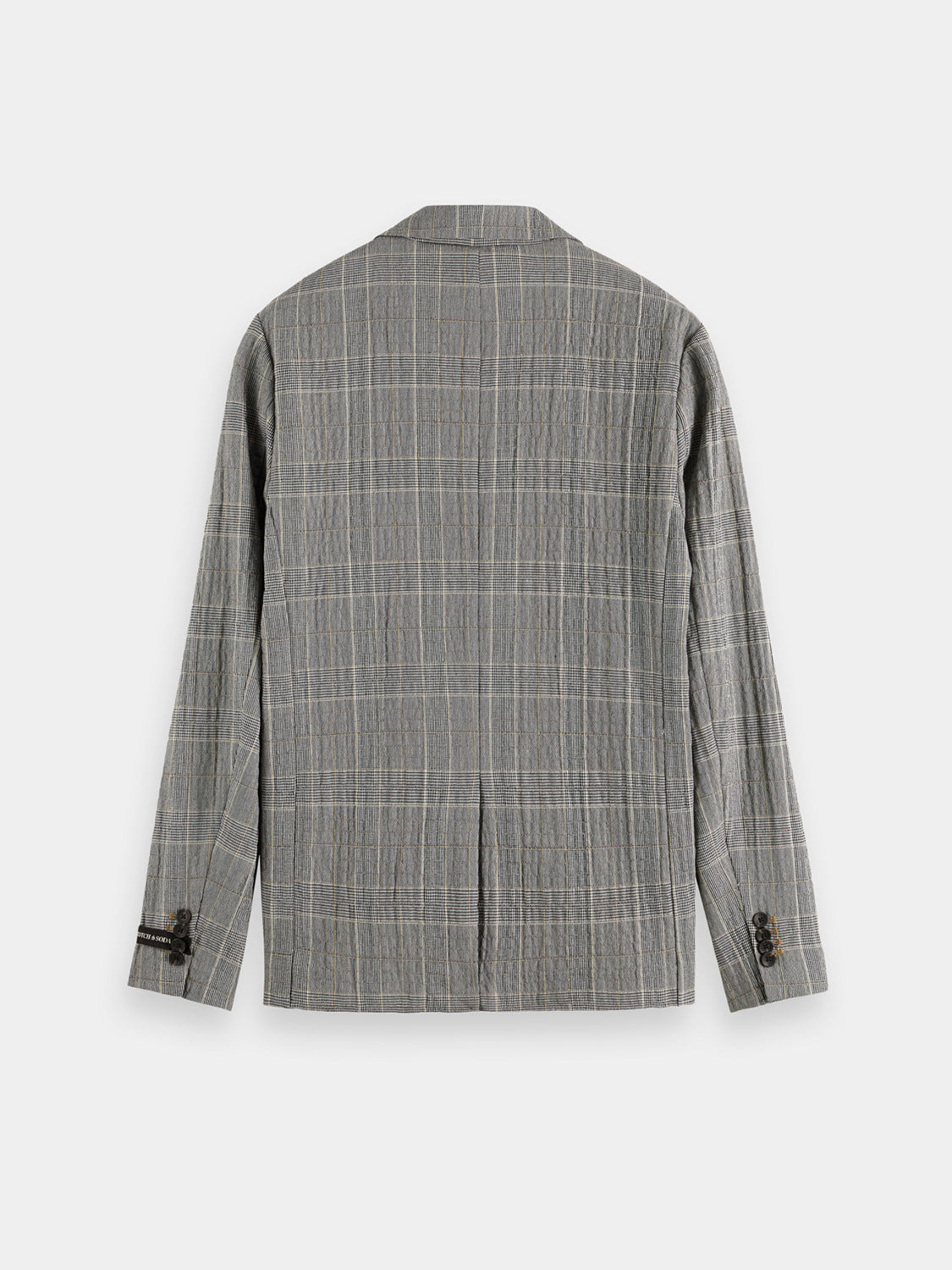 Check single-breasted blazer - Scotch & Soda AU