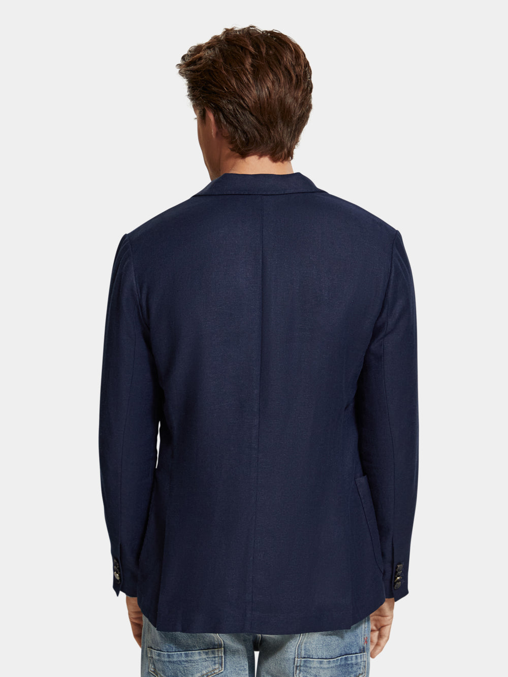 Double-breasted herringbone blazer - Scotch & Soda AU