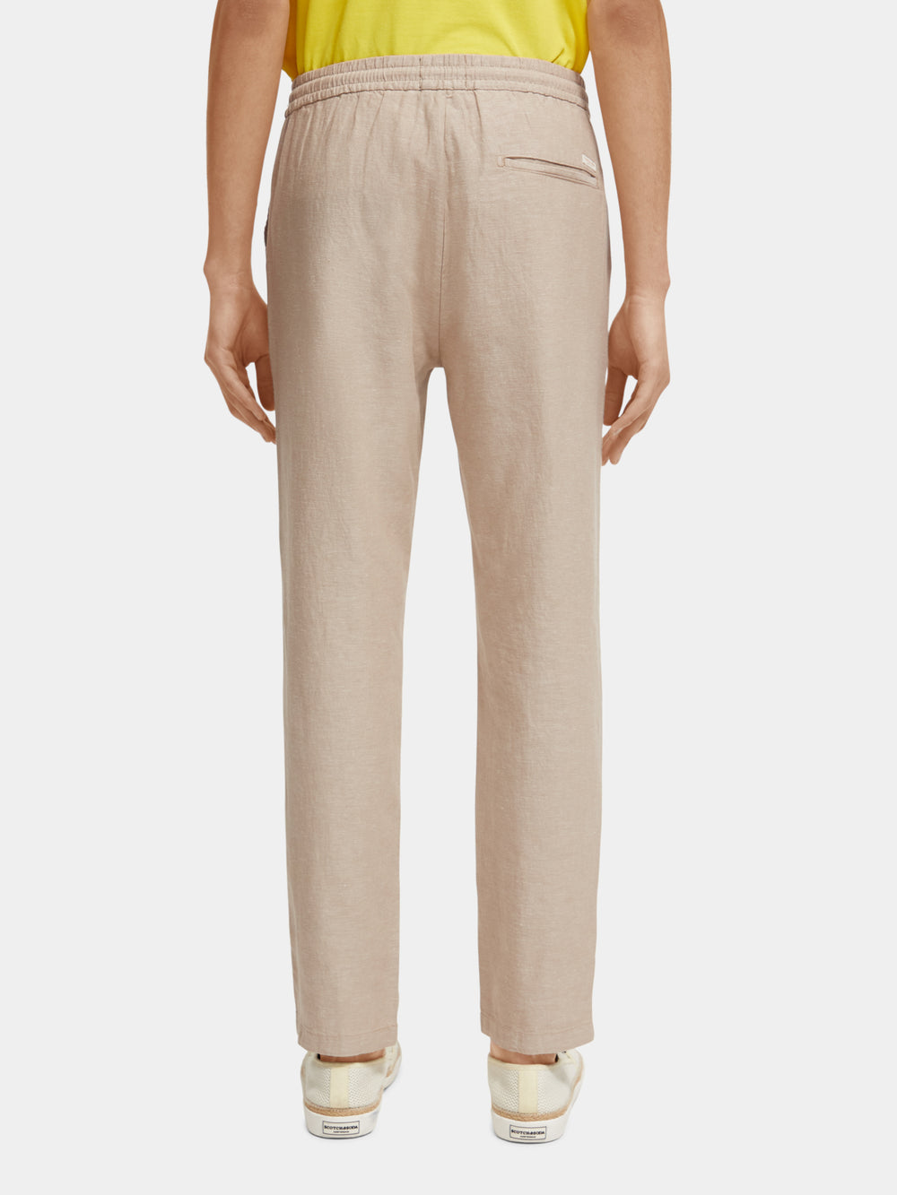 Warren cotton-linen twill jogger pants