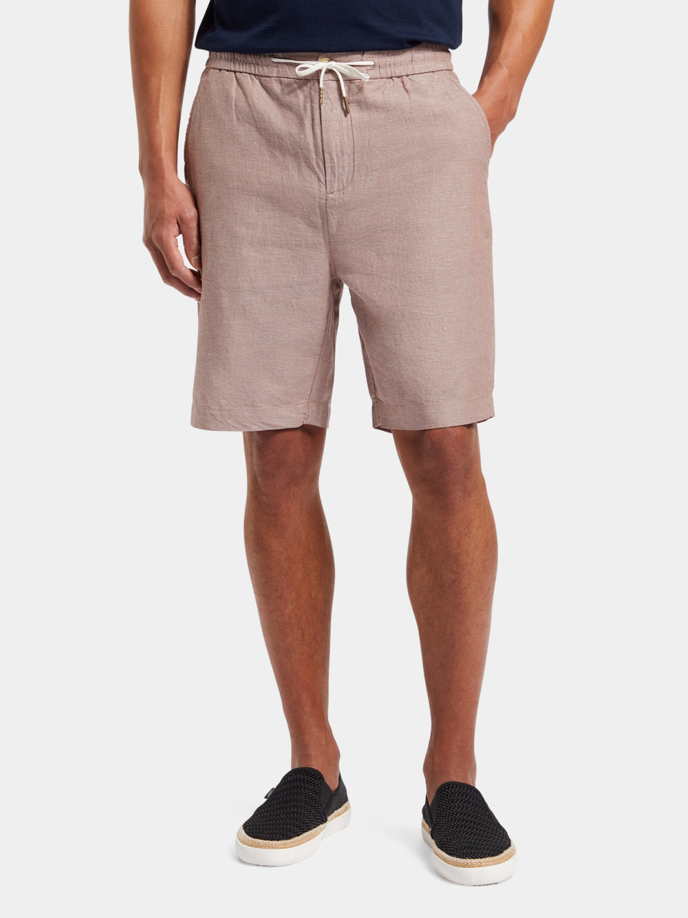 Fave cotton-linen shorts - Scotch & Soda AU