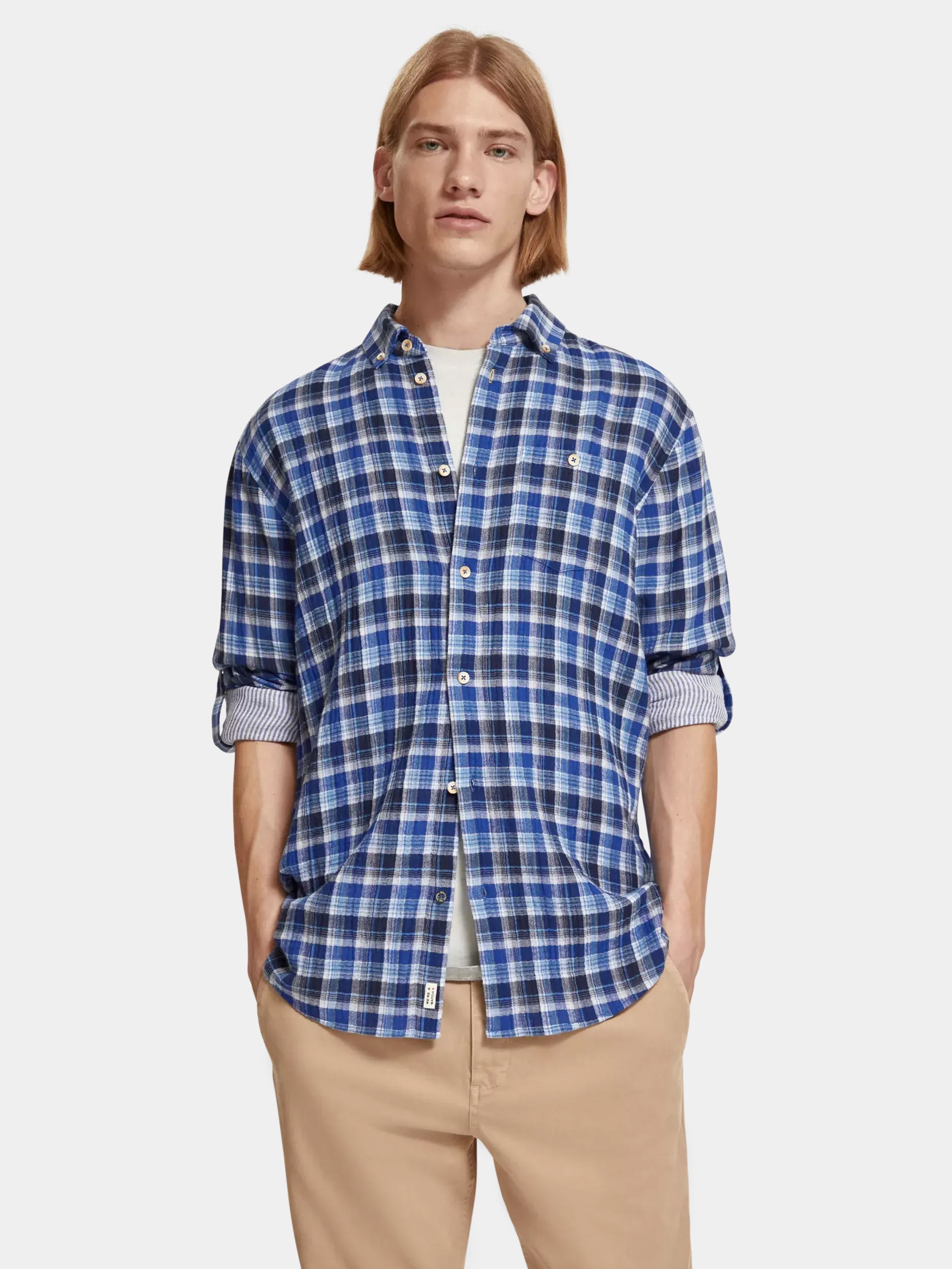 Double-faced check shirt - Scotch & Soda AU