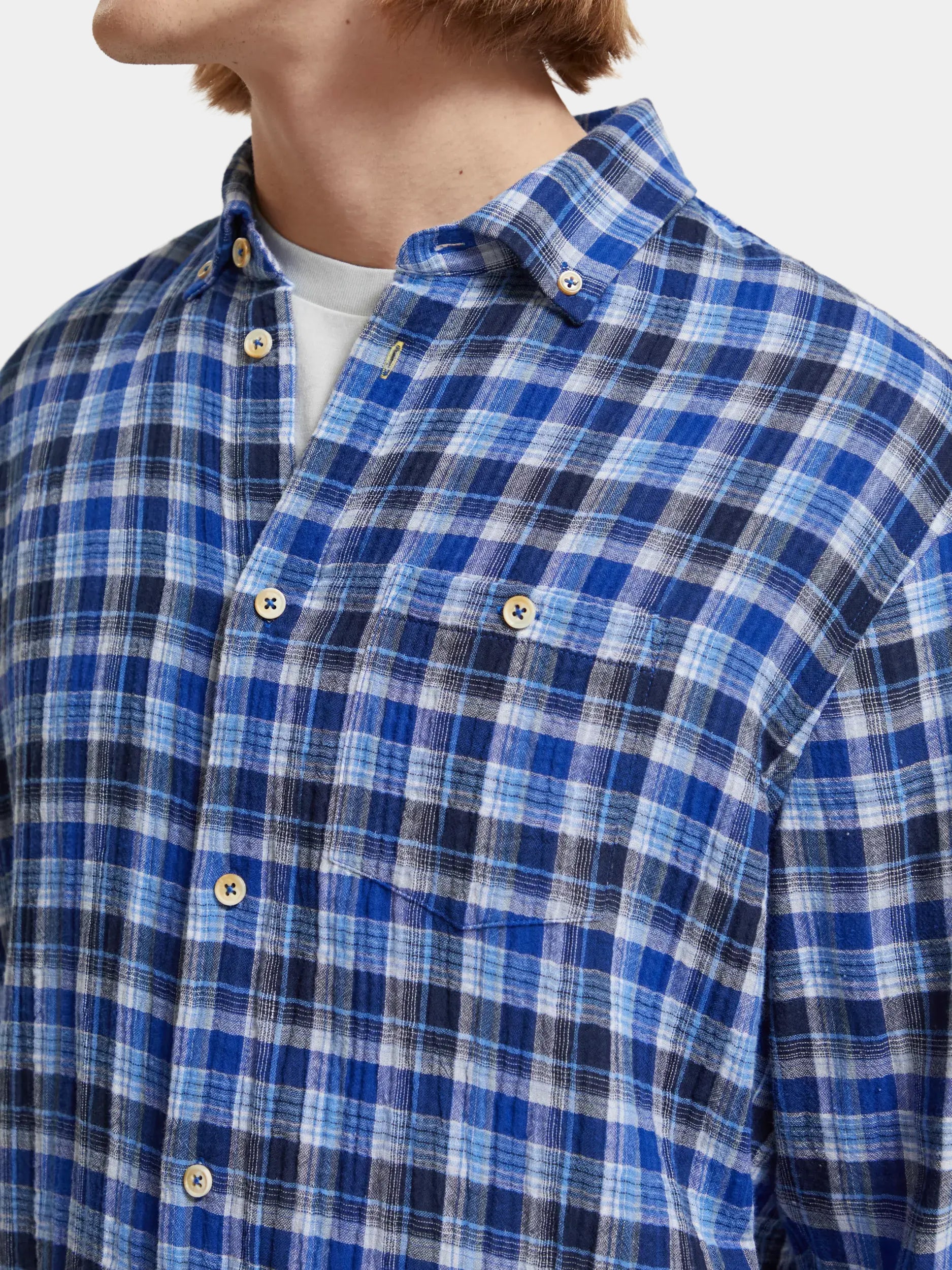 Double-faced check shirt - Scotch & Soda AU