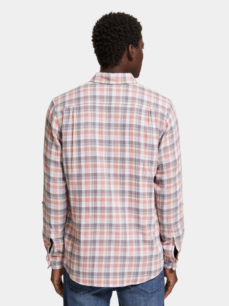 Double-faced check shirt - Scotch & Soda AU