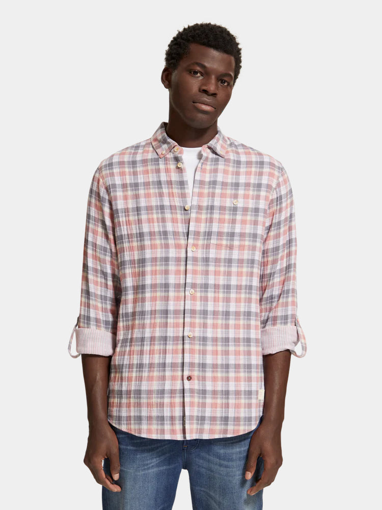 Double-faced check shirt - Scotch & Soda AU