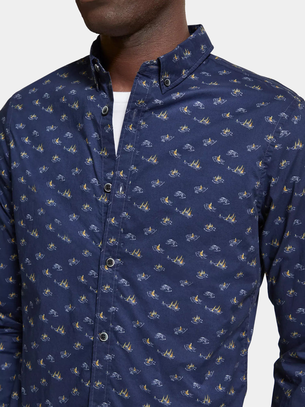 Slim-fit printed shirt - Scotch & Soda AU