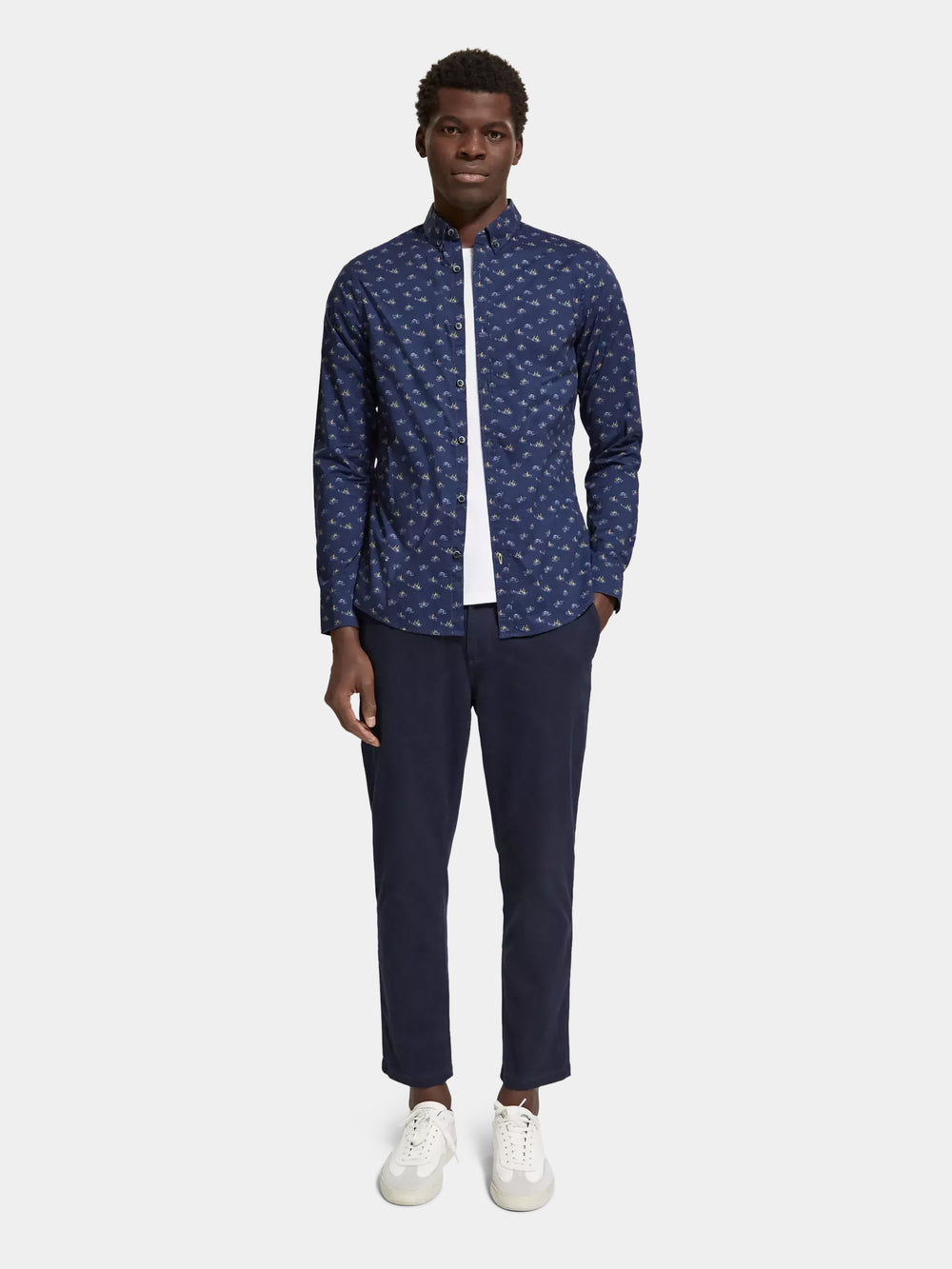 Slim-fit printed shirt - Scotch & Soda AU