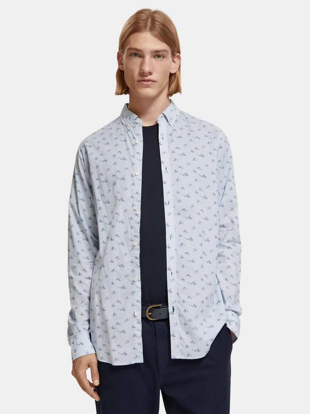 Slim-fit printed shirt - Scotch & Soda AU