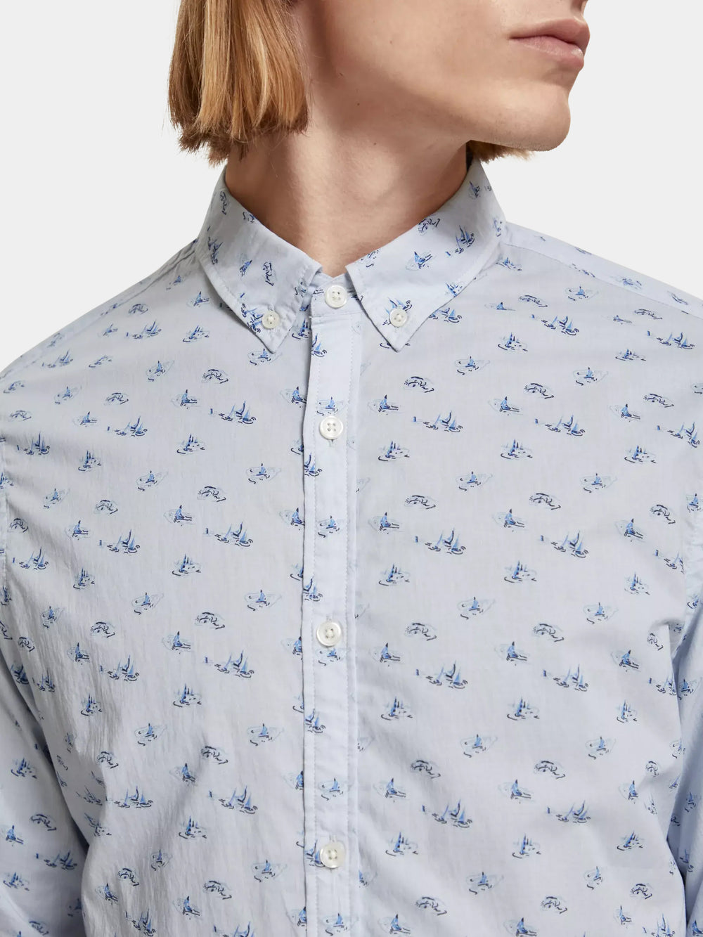 Slim-fit printed shirt - Scotch & Soda AU