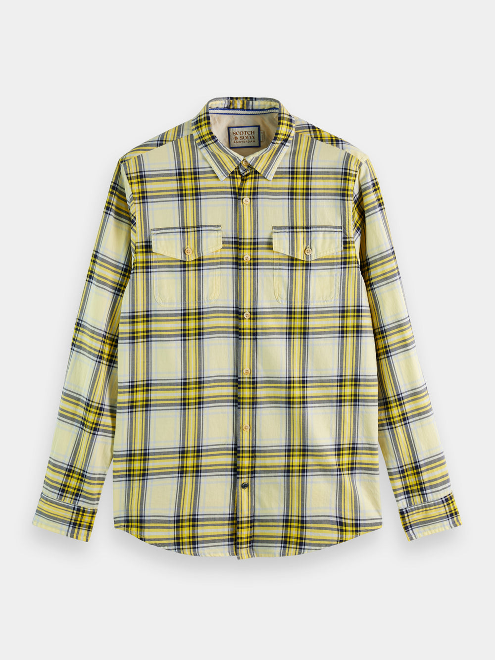 Regular-fit flannel check shirt - Scotch & Soda AU