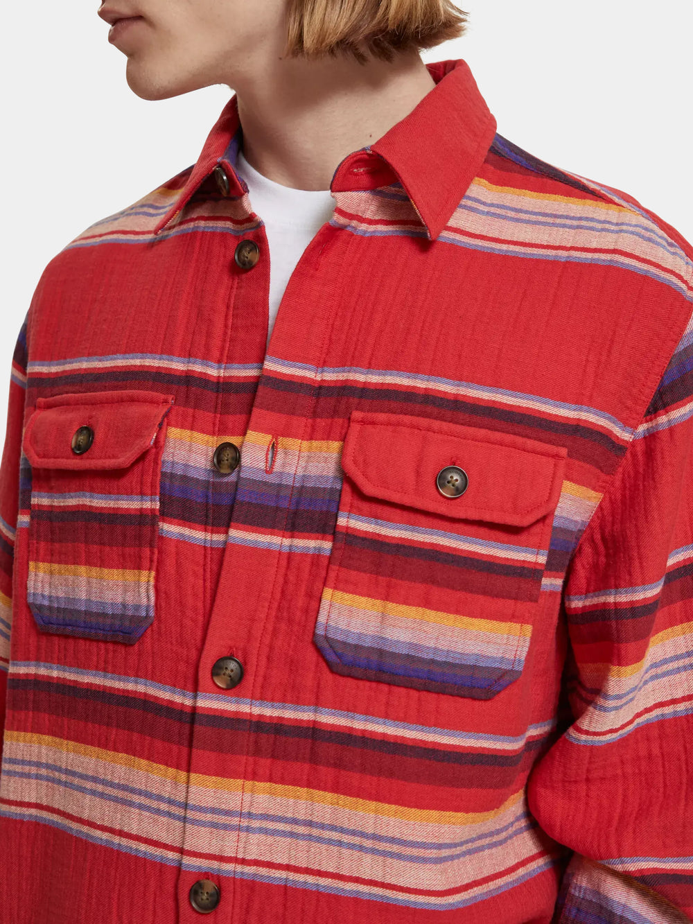 Striped button-down shirt - Scotch & Soda AU