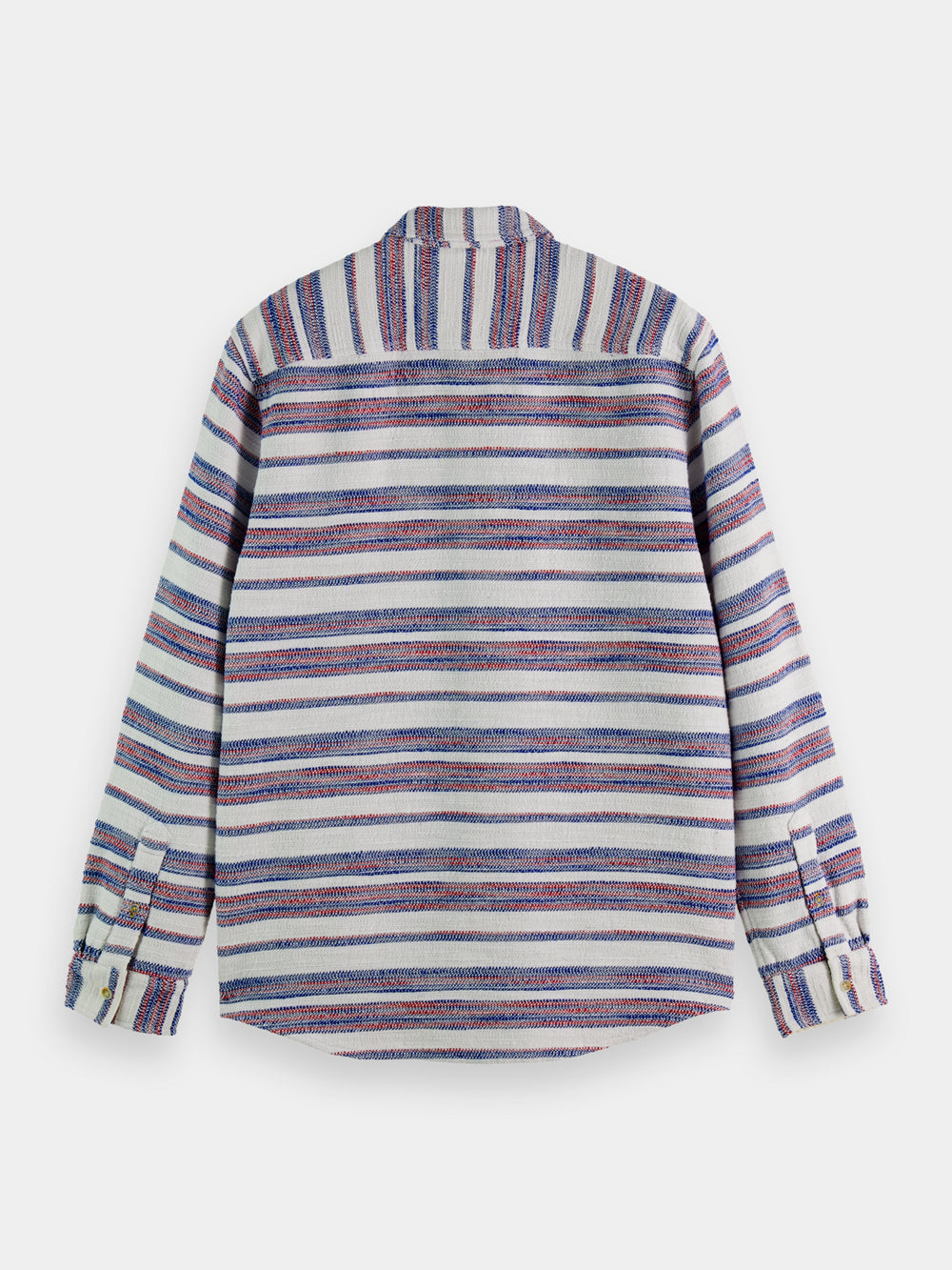 Regular-fit basket-woven stripe shirt - Scotch & Soda AU