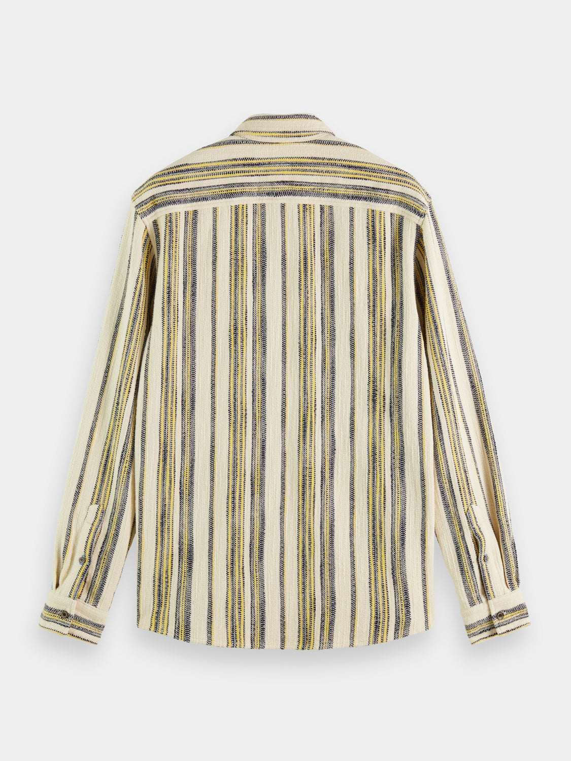 Regular-fit basket-woven stripe shirt - Scotch & Soda AU