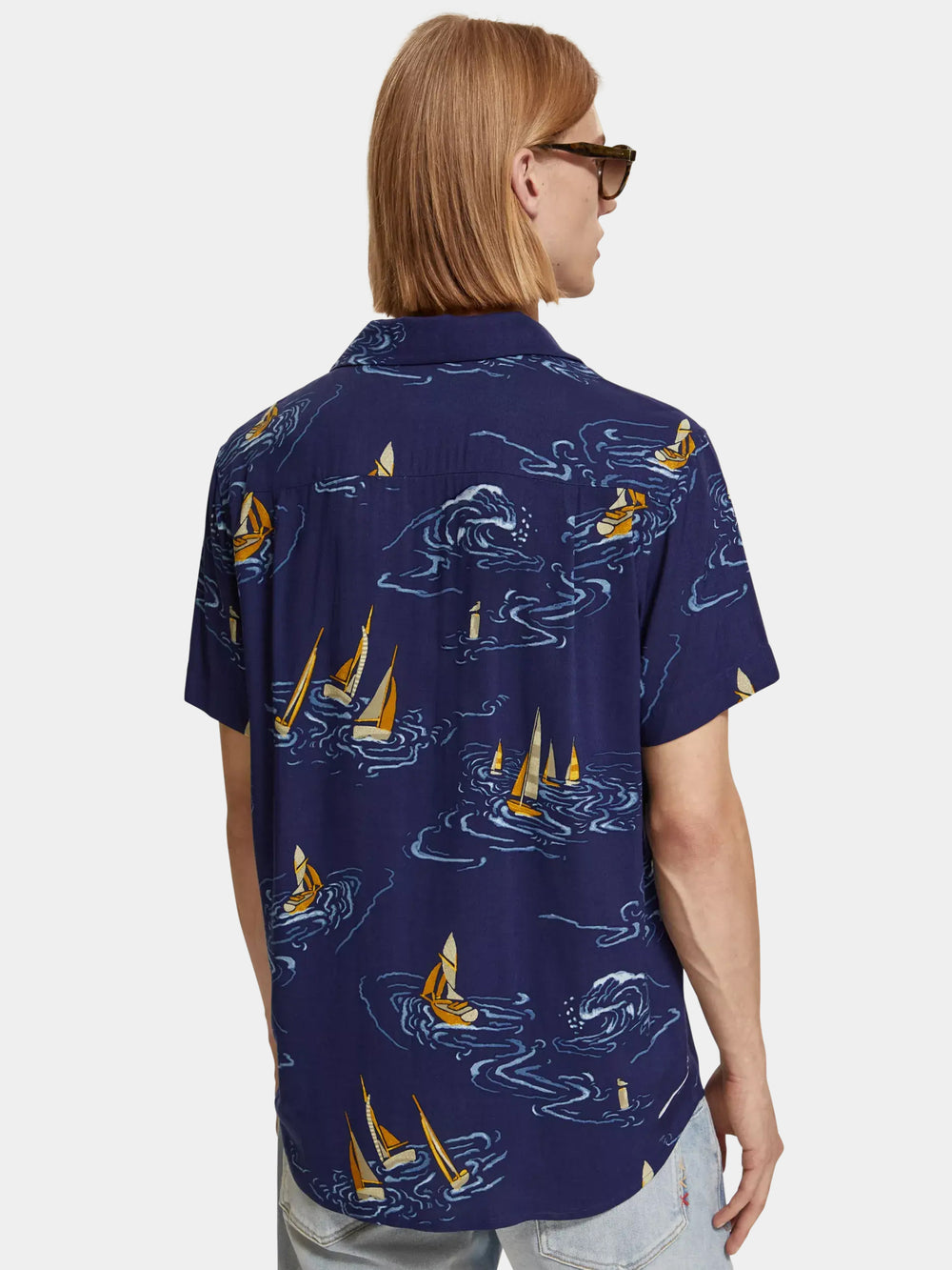 Regular-fit printed camp shirt - Scotch & Soda AU