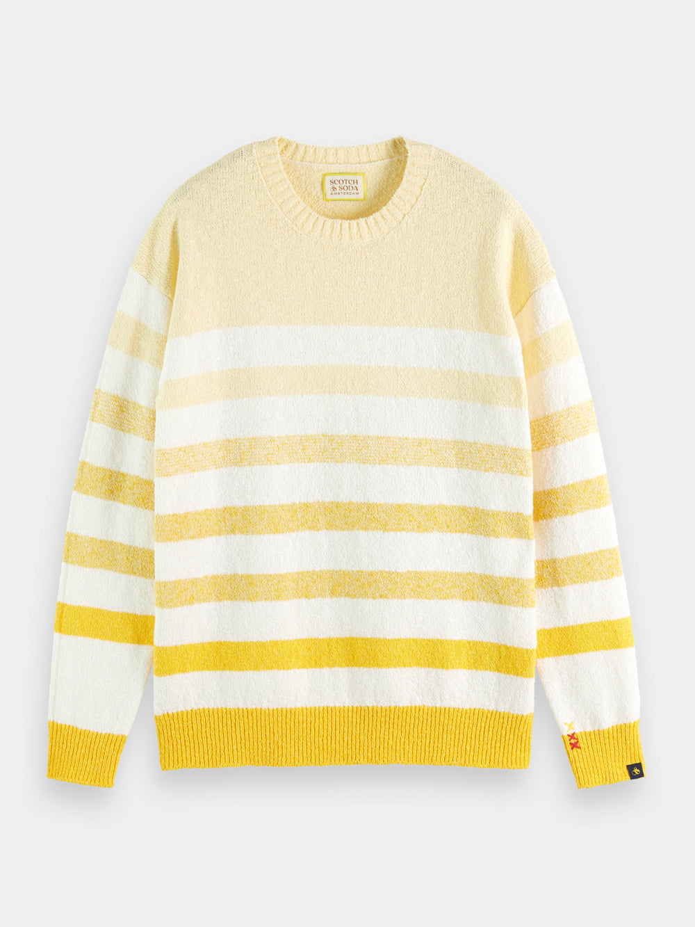 Relaxed-fit crewneck striped pullover - Scotch & Soda AU