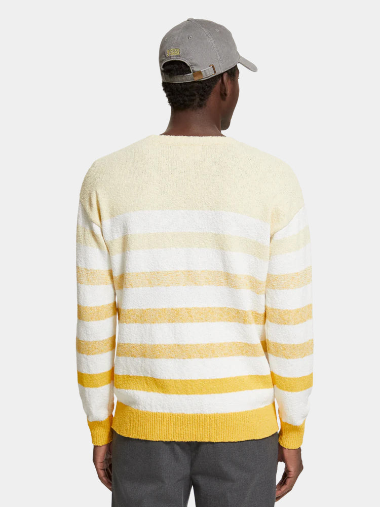 Relaxed-fit crewneck striped pullover - Scotch & Soda AU