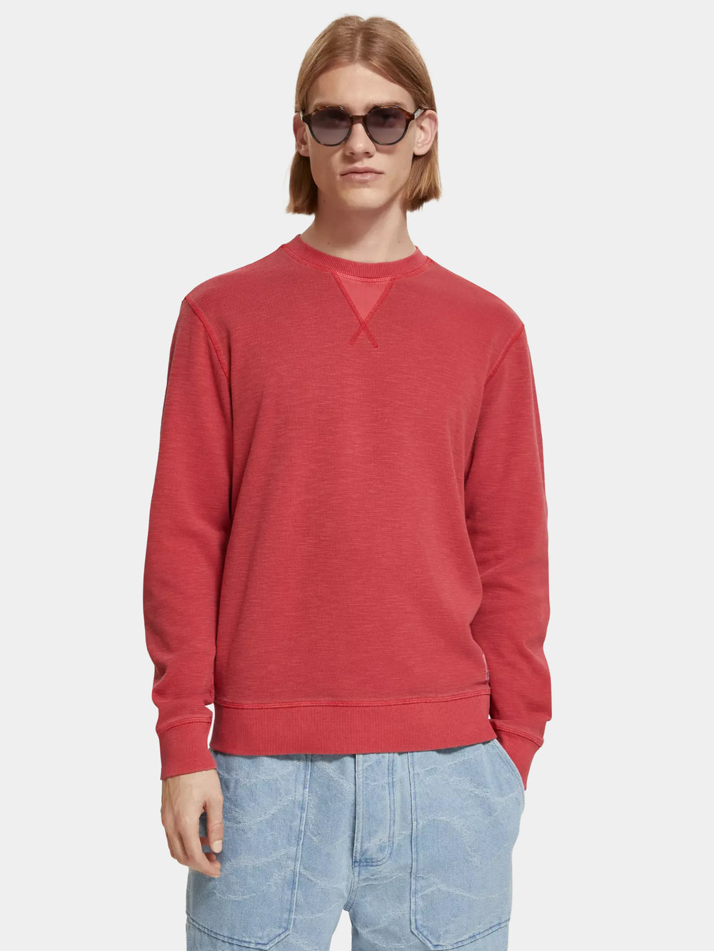 Regular-fit garment-dyed sweatshirt - Scotch & Soda AU