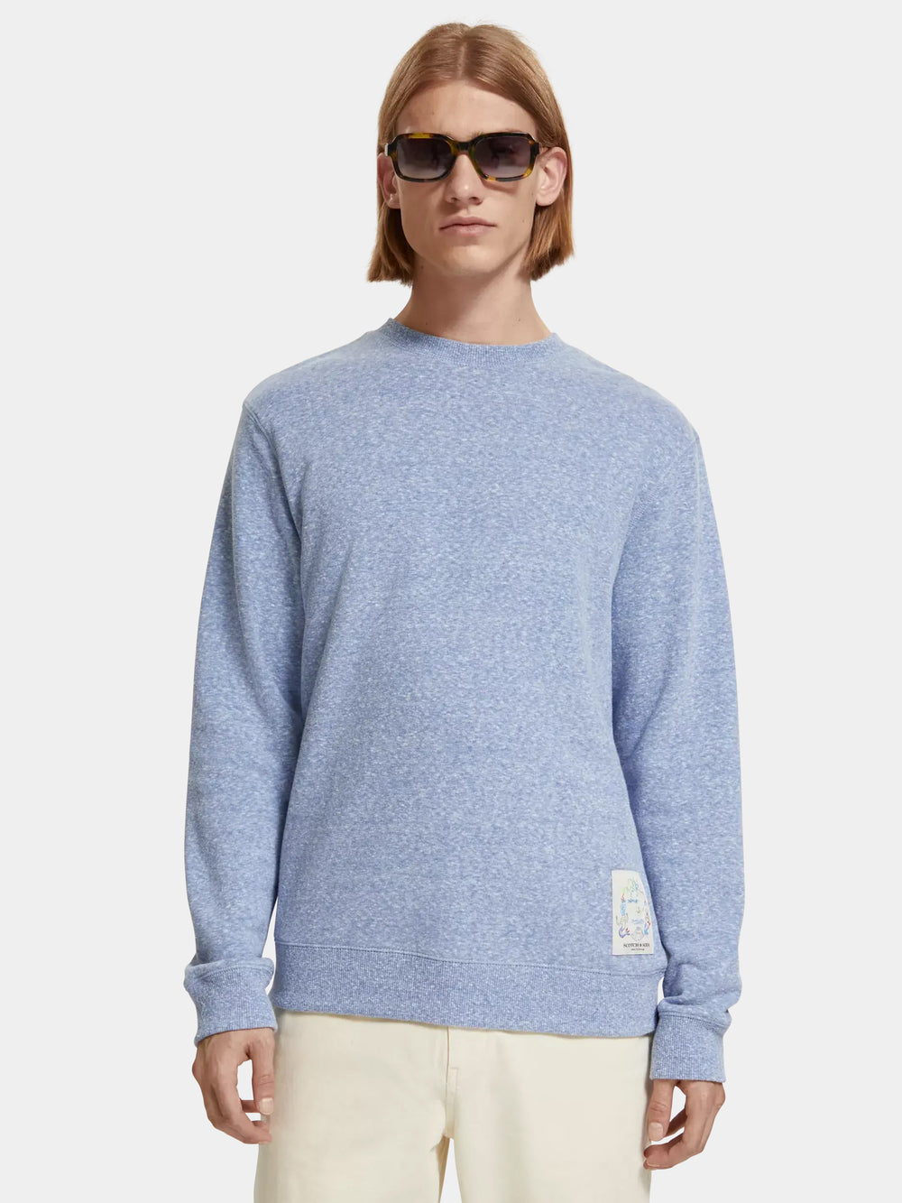 Regular-fit melange sweatshirt - Scotch & Soda AU