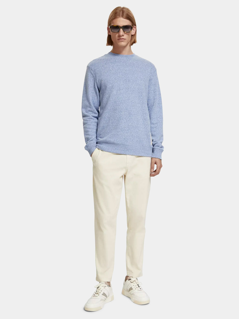 Regular-fit melange sweatshirt - Scotch & Soda AU