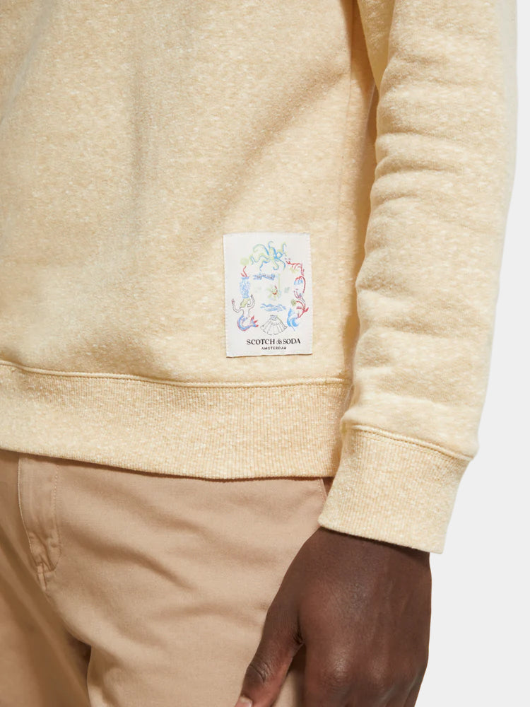 Regular-fit melange sweatshirt - Scotch & Soda AU