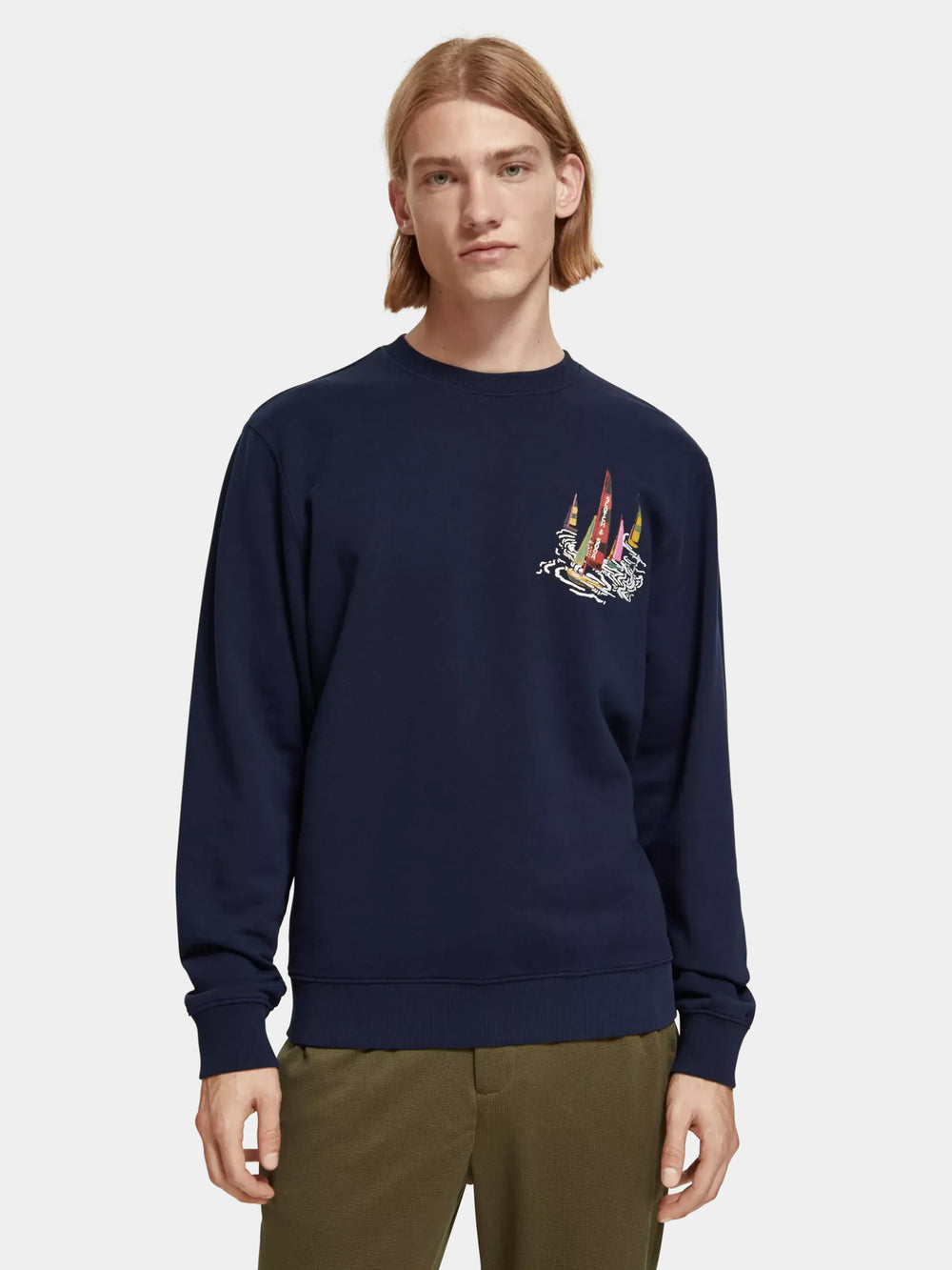 Boat artwork sweatshirt - Scotch & Soda AU