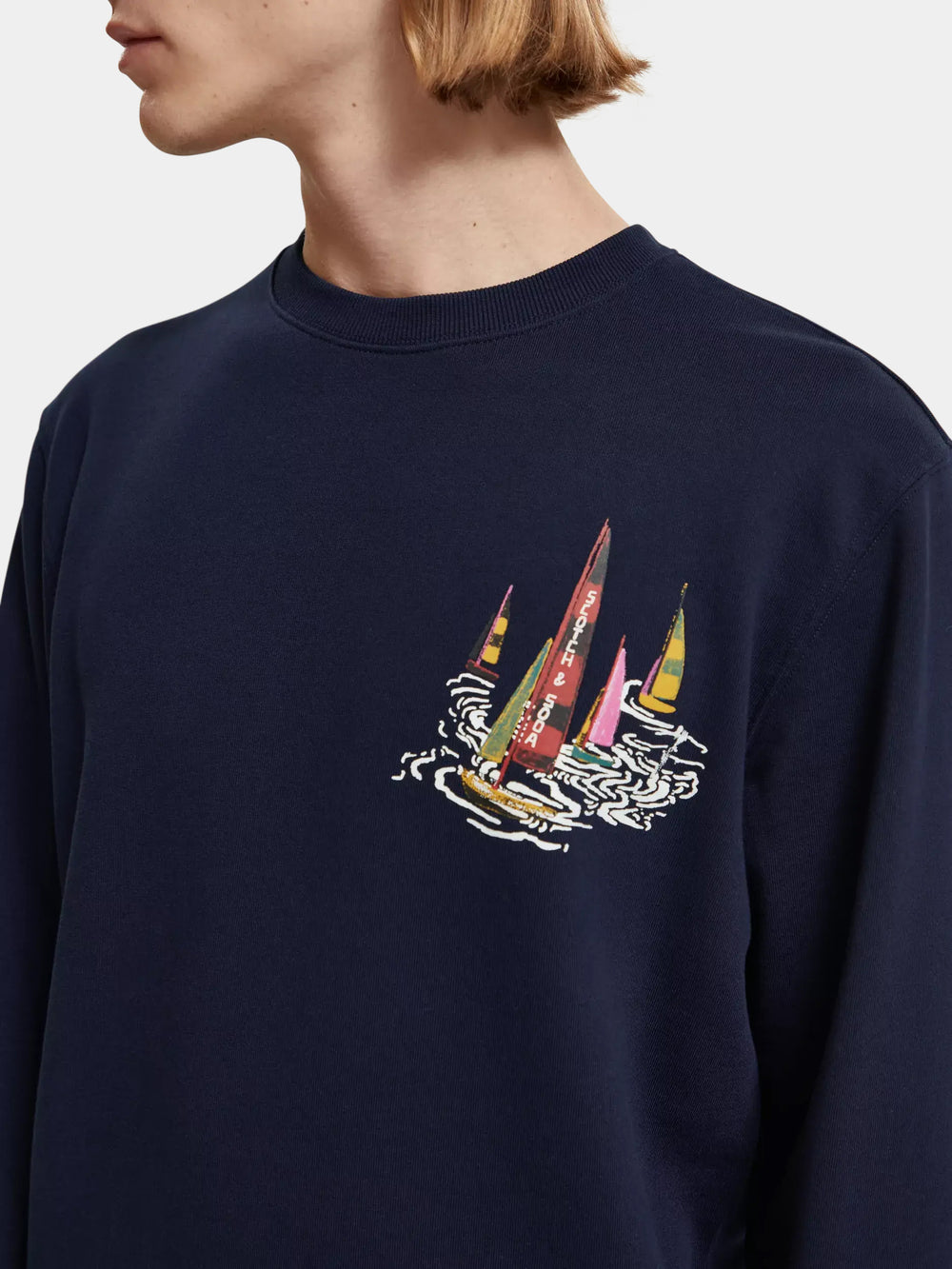 Boat artwork sweatshirt - Scotch & Soda AU