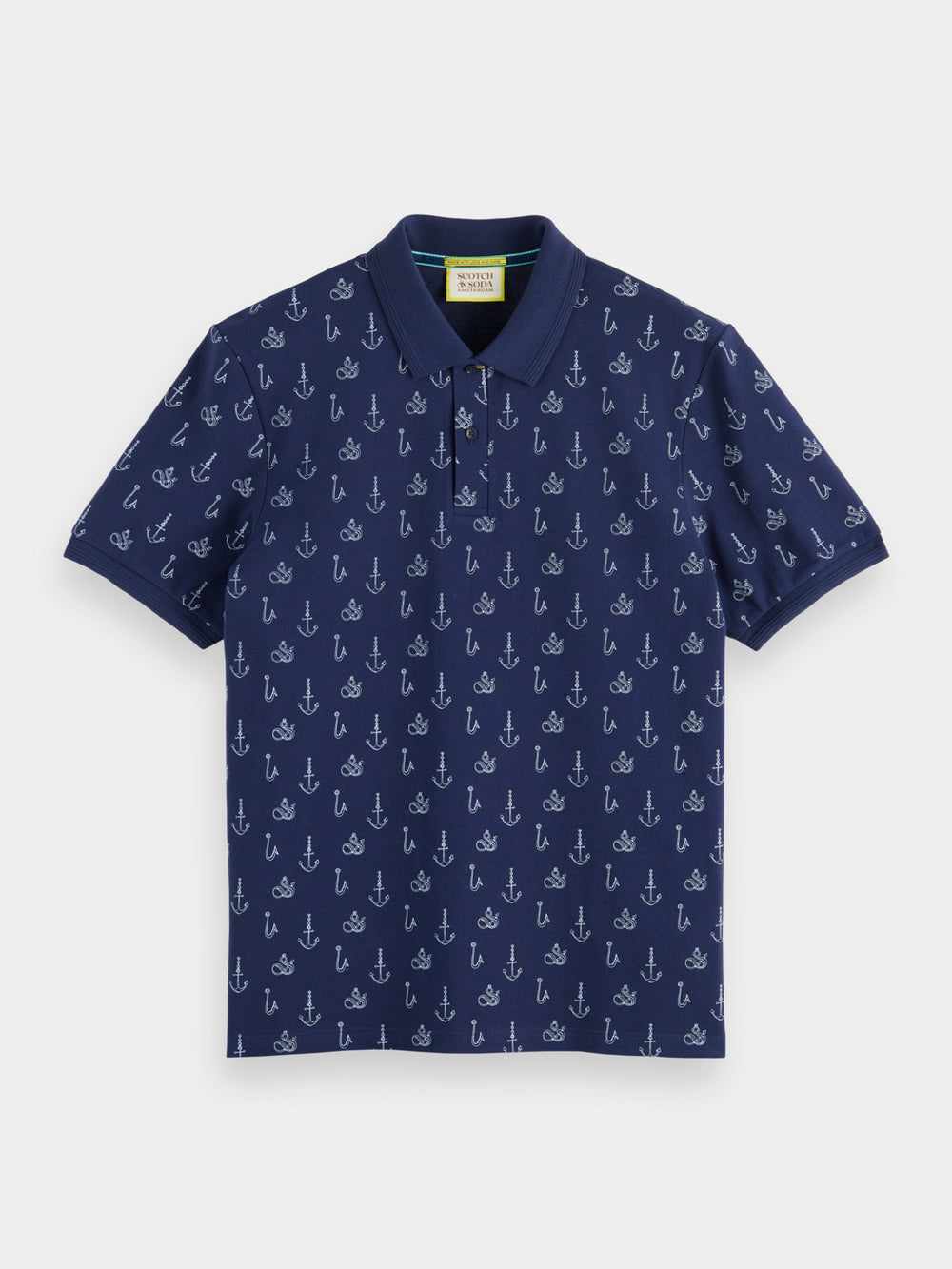 Regular-fit printed polo shirt - Scotch & Soda AU