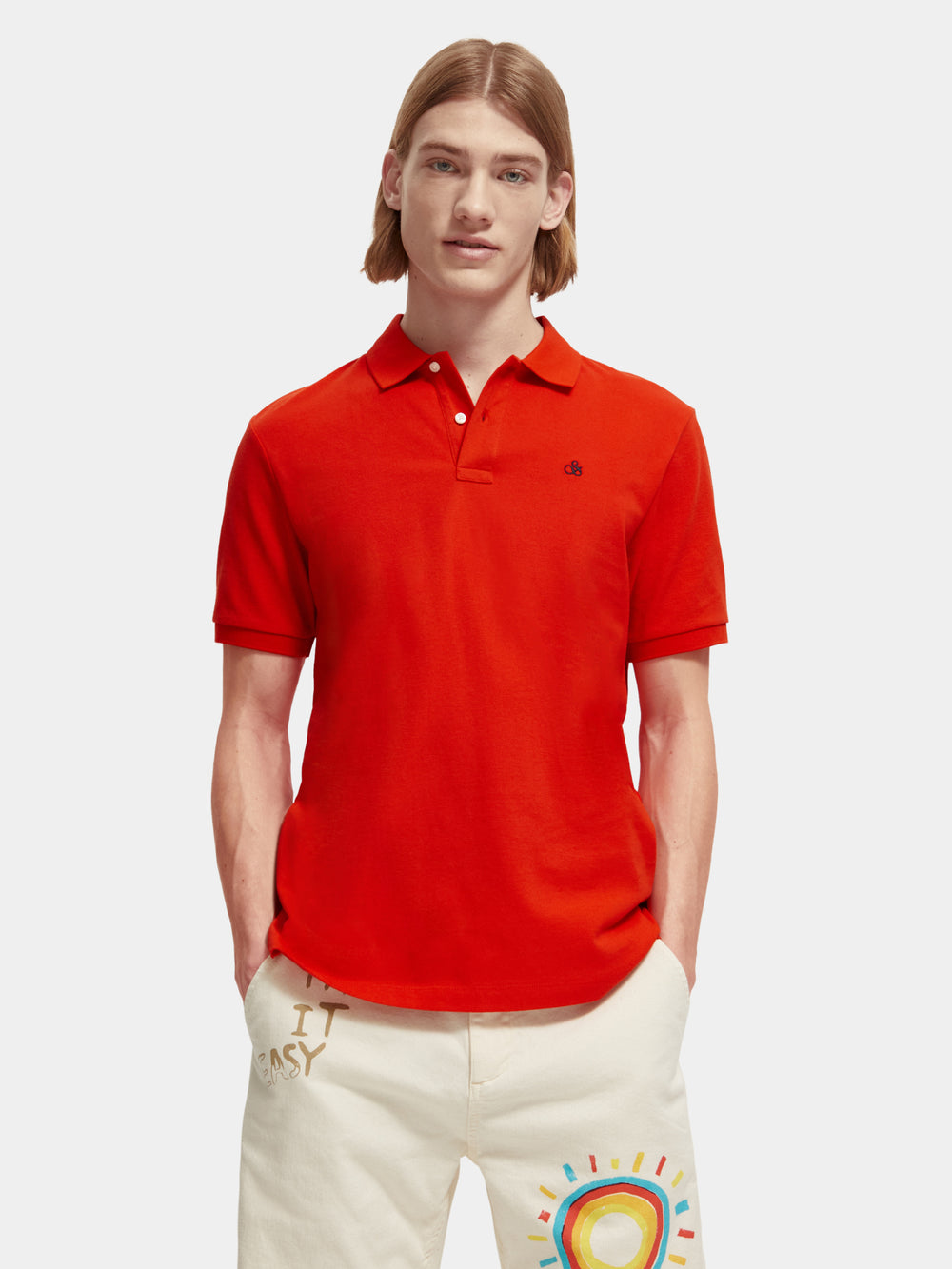 Cotton pique polo shirt