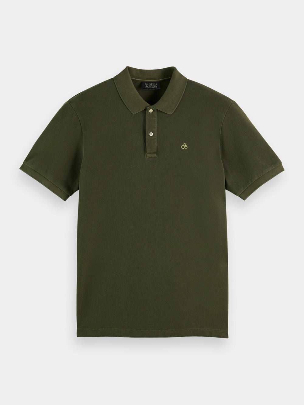 Garment-dyed pique polo shirt - Scotch & Soda AU