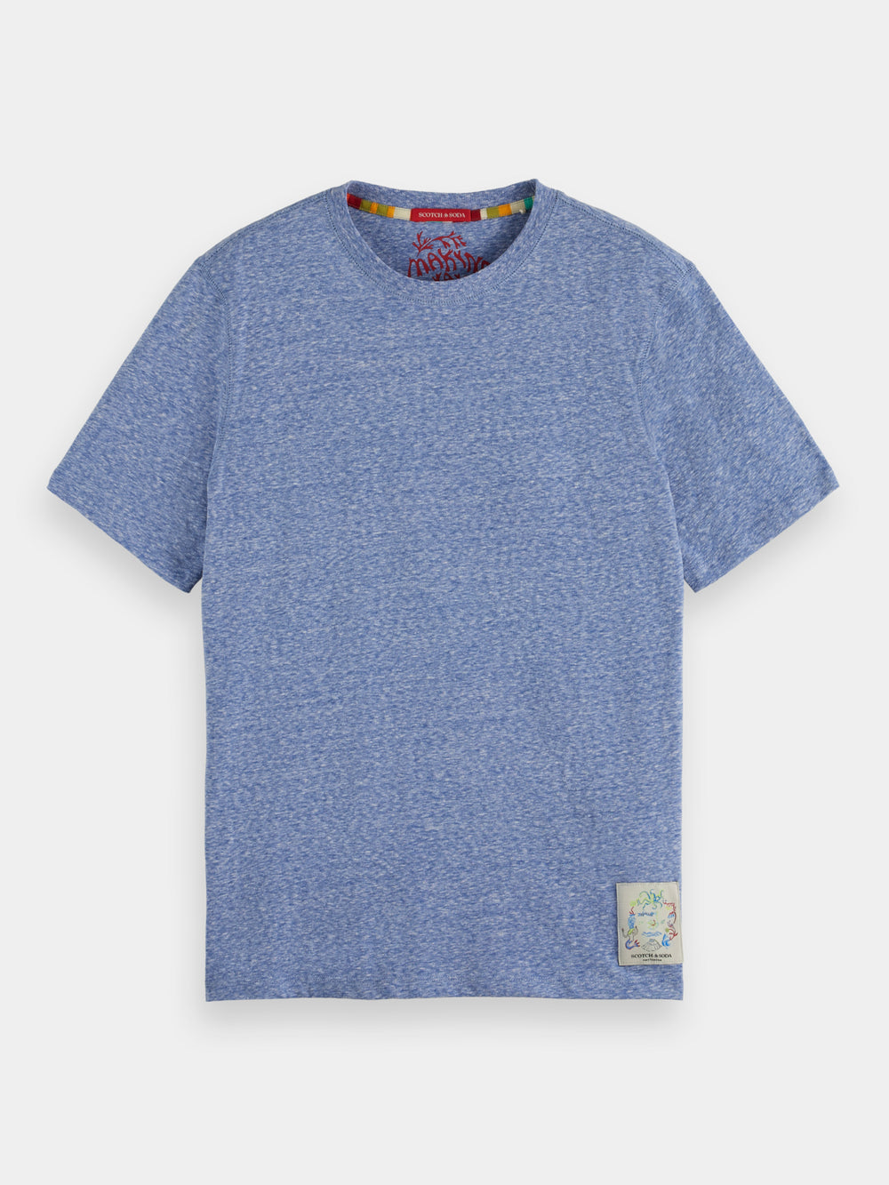 Regular-fit melange t-shirt - Scotch & Soda AU