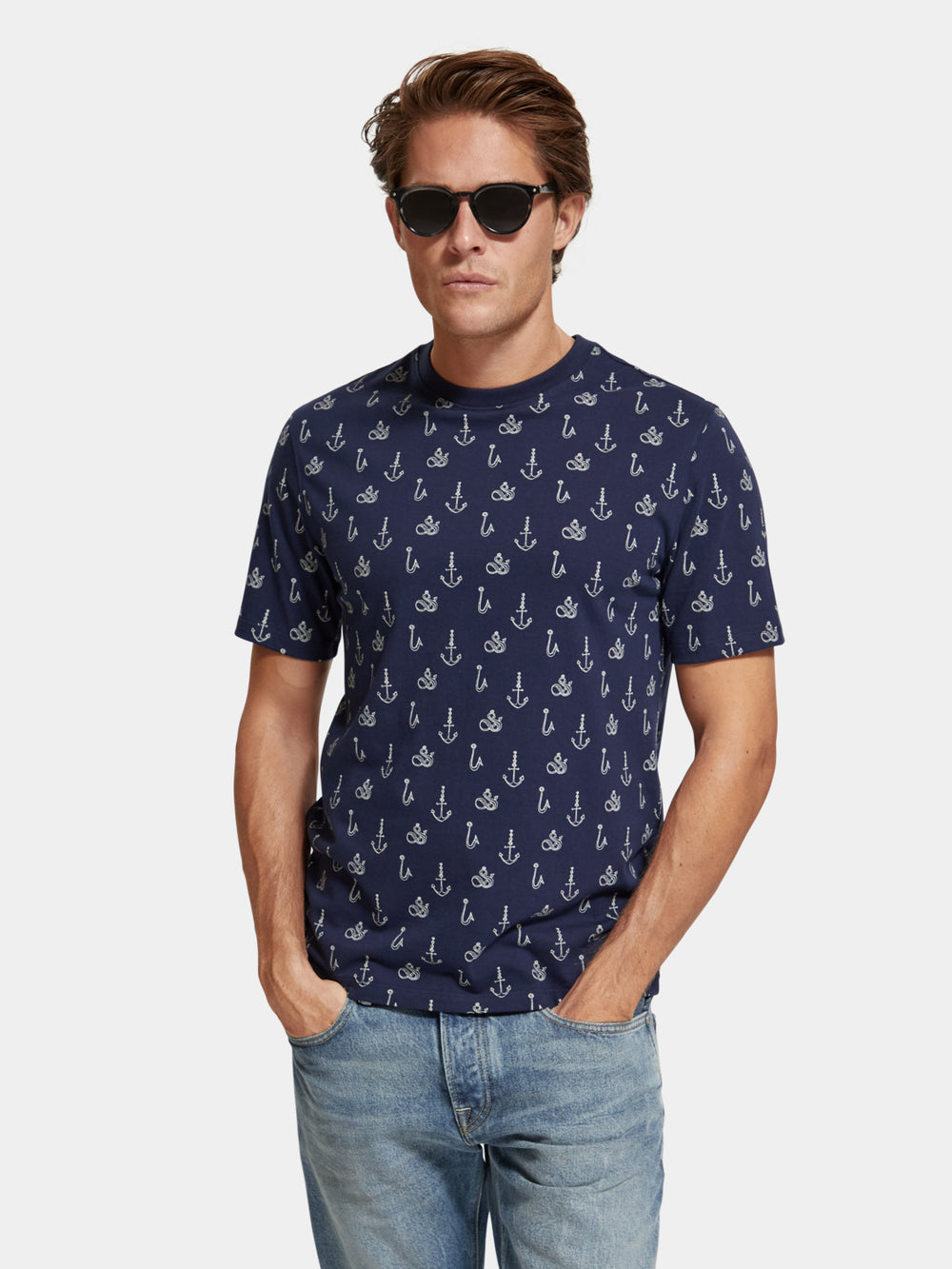 Regular-fit printed t-shirt - Scotch & Soda AU