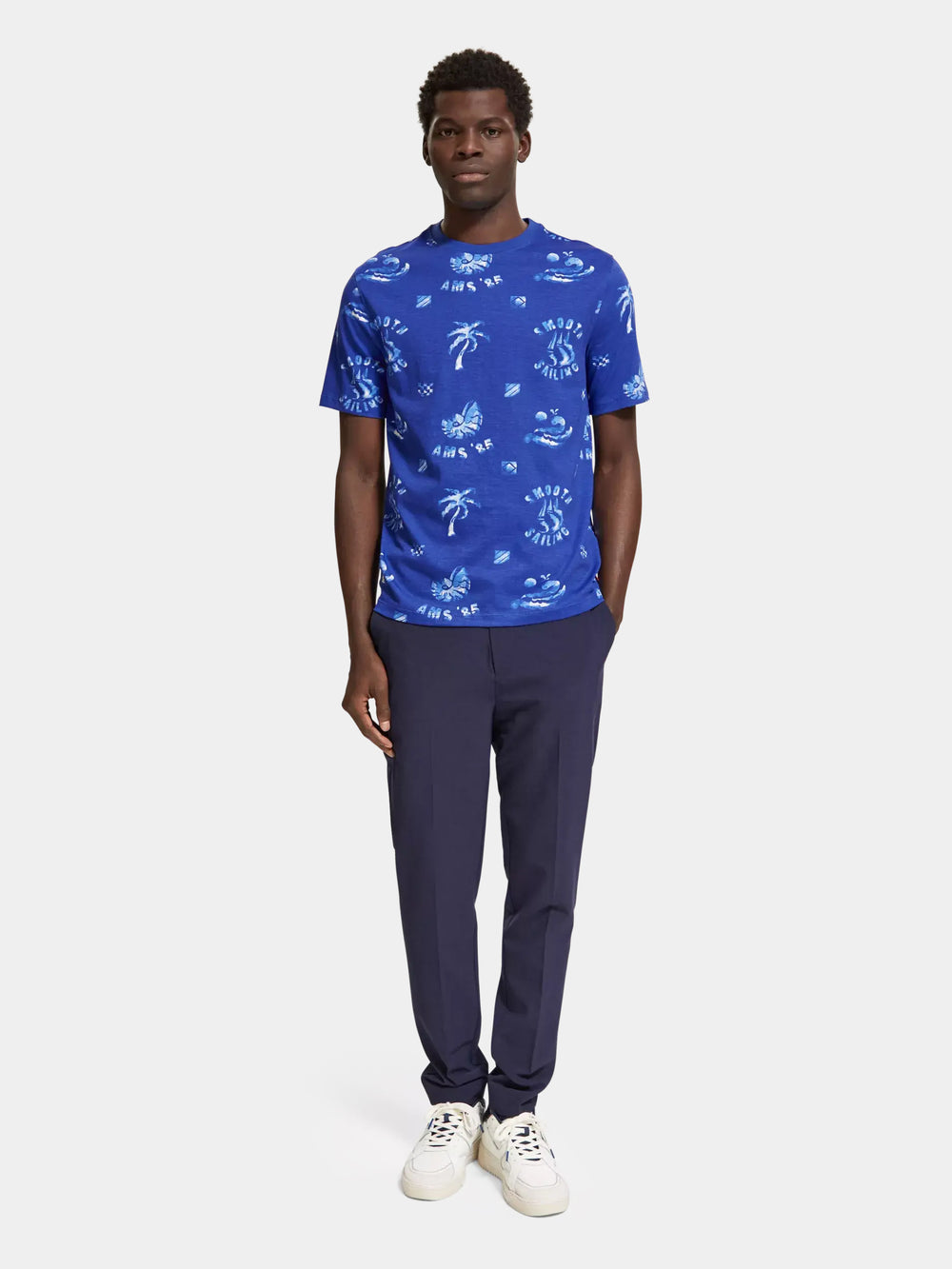 Regular-fit printed t-shirt - Scotch & Soda AU