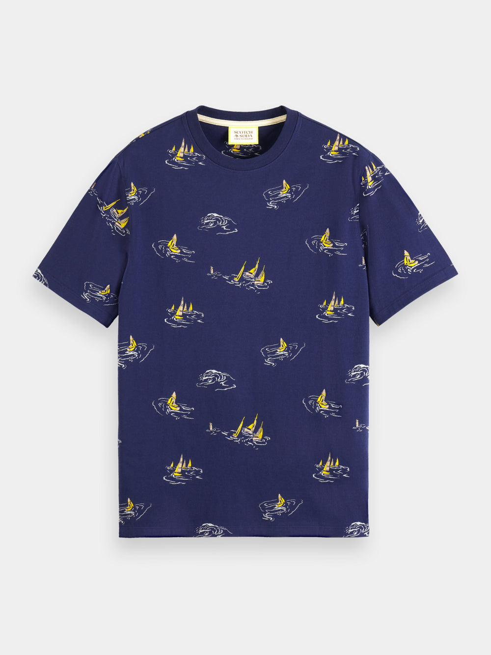 Regular-fit printed t-shirt - Scotch & Soda AU