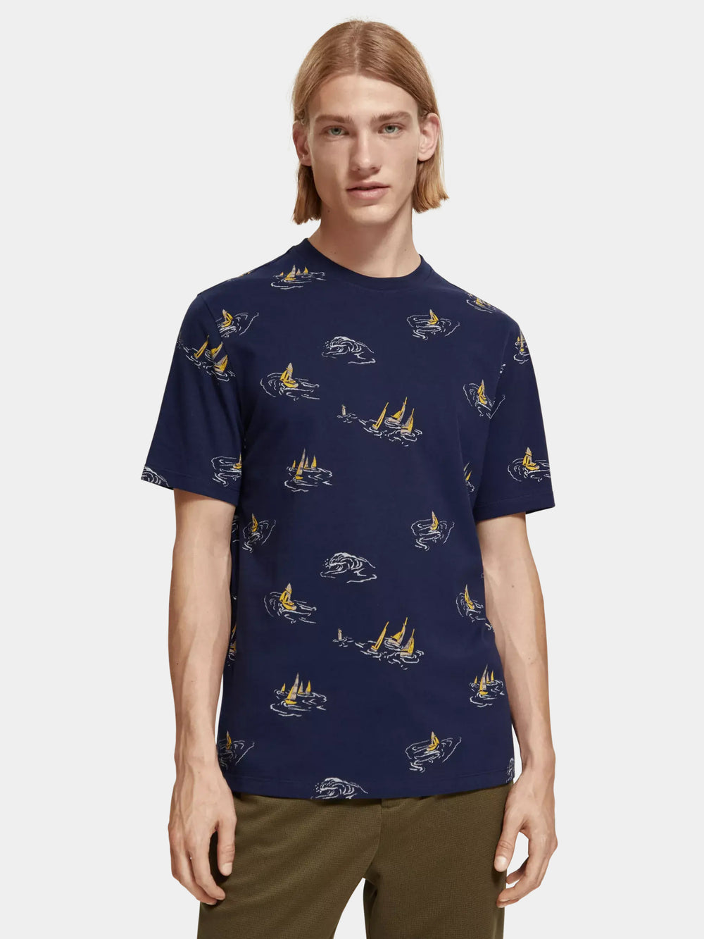 Regular-fit printed t-shirt - Scotch & Soda AU