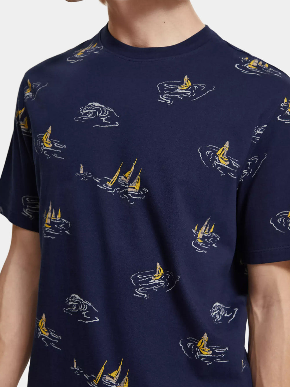 Regular-fit printed t-shirt - Scotch & Soda AU