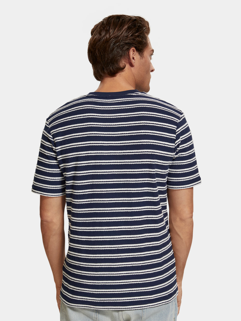 Regular-fit stripe pocket t-shirt - Scotch & Soda AU