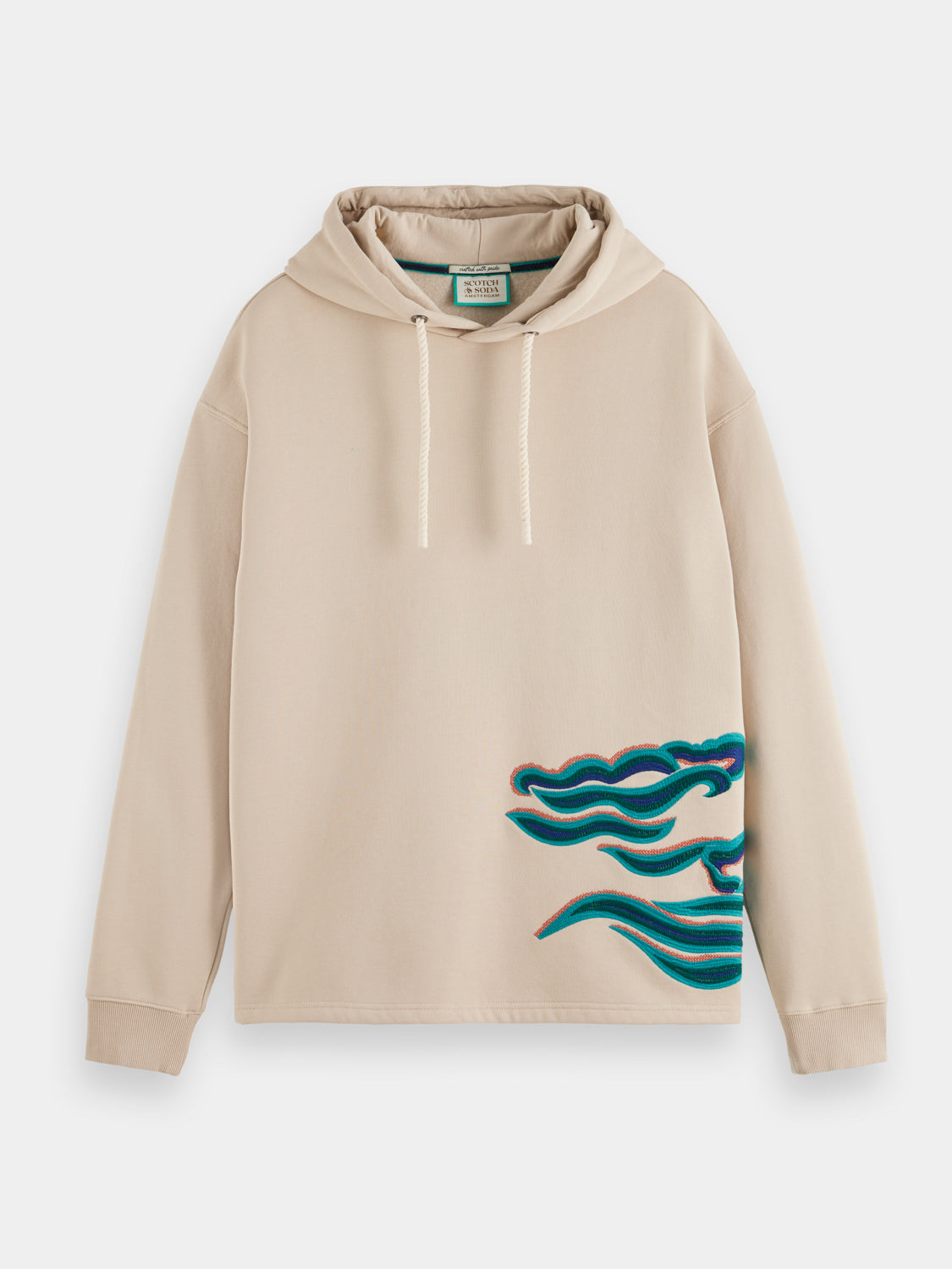 Wave embroidery hoodie - Scotch & Soda AU