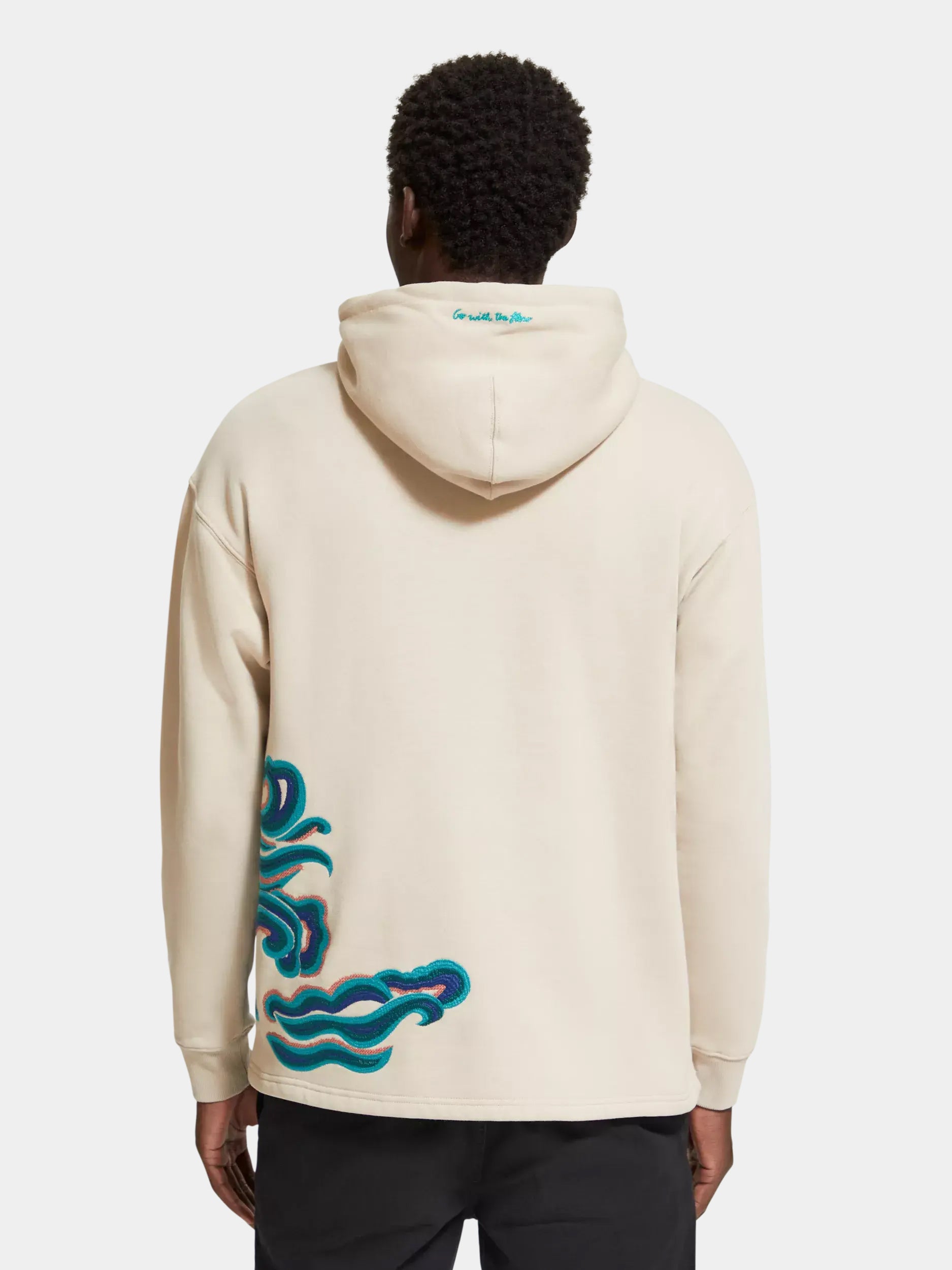 Wave embroidery hoodie Scotch Soda AU