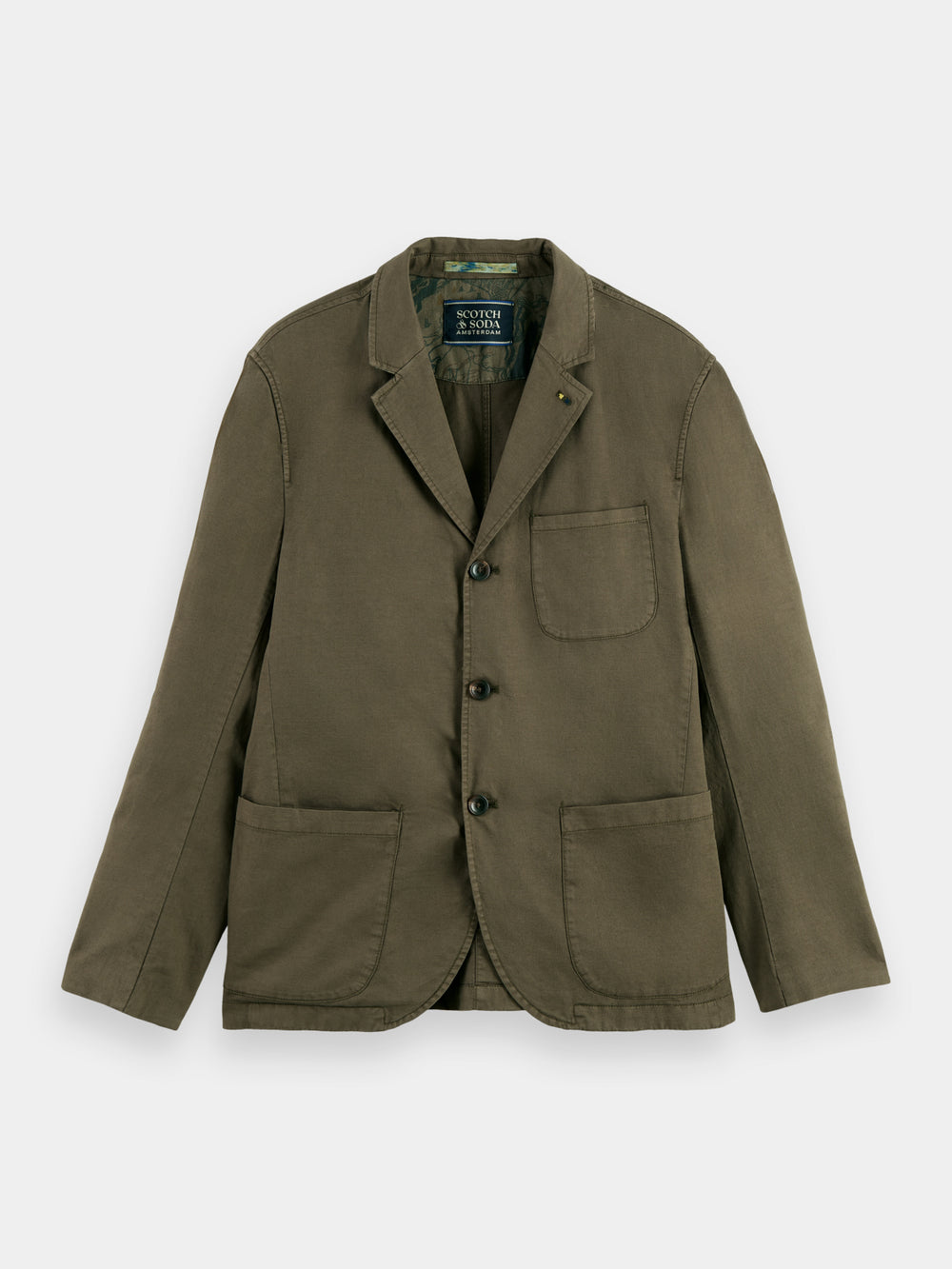 Structured garment-dyed blazer - Scotch & Soda AU